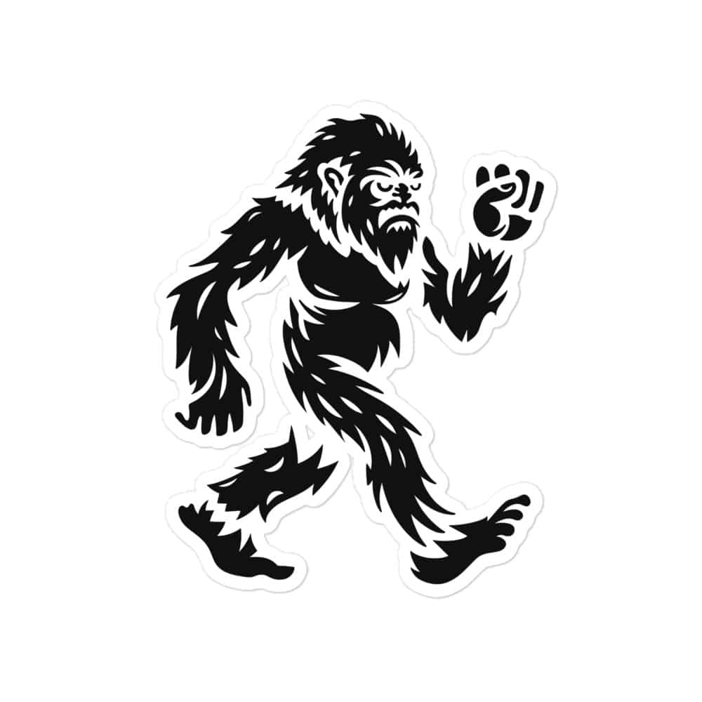 Black Bigfoot by Chase Patrick Myers Vinyl Sticker