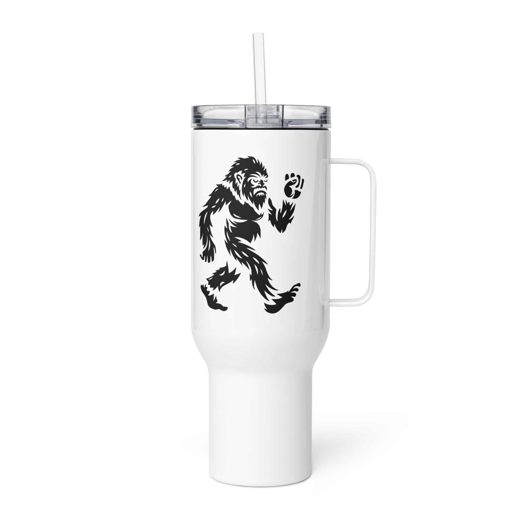 Black Bigfoot by Chase Patrick Myers Travel Mug