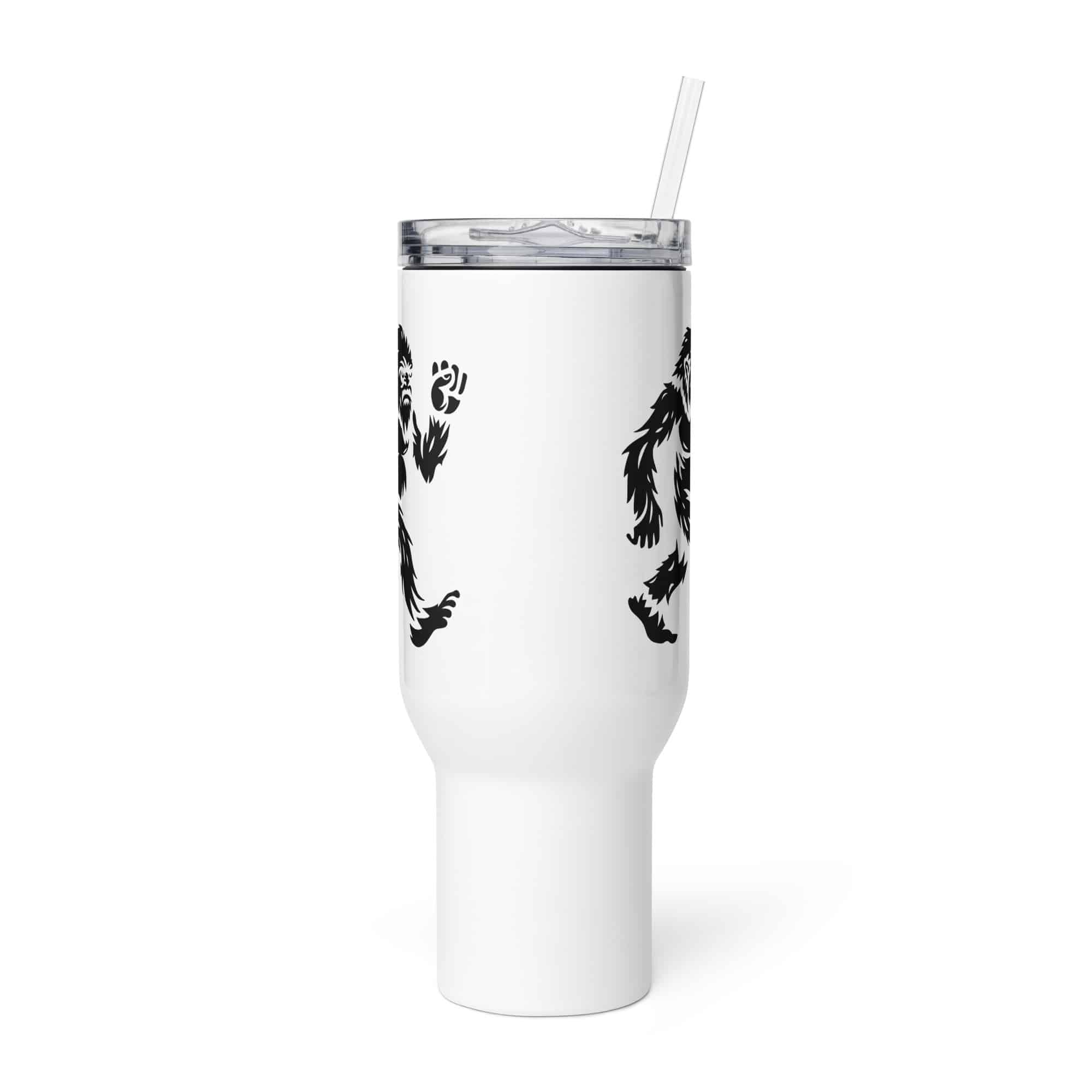 Black Bigfoot by Chase Patrick Myers Travel Mug