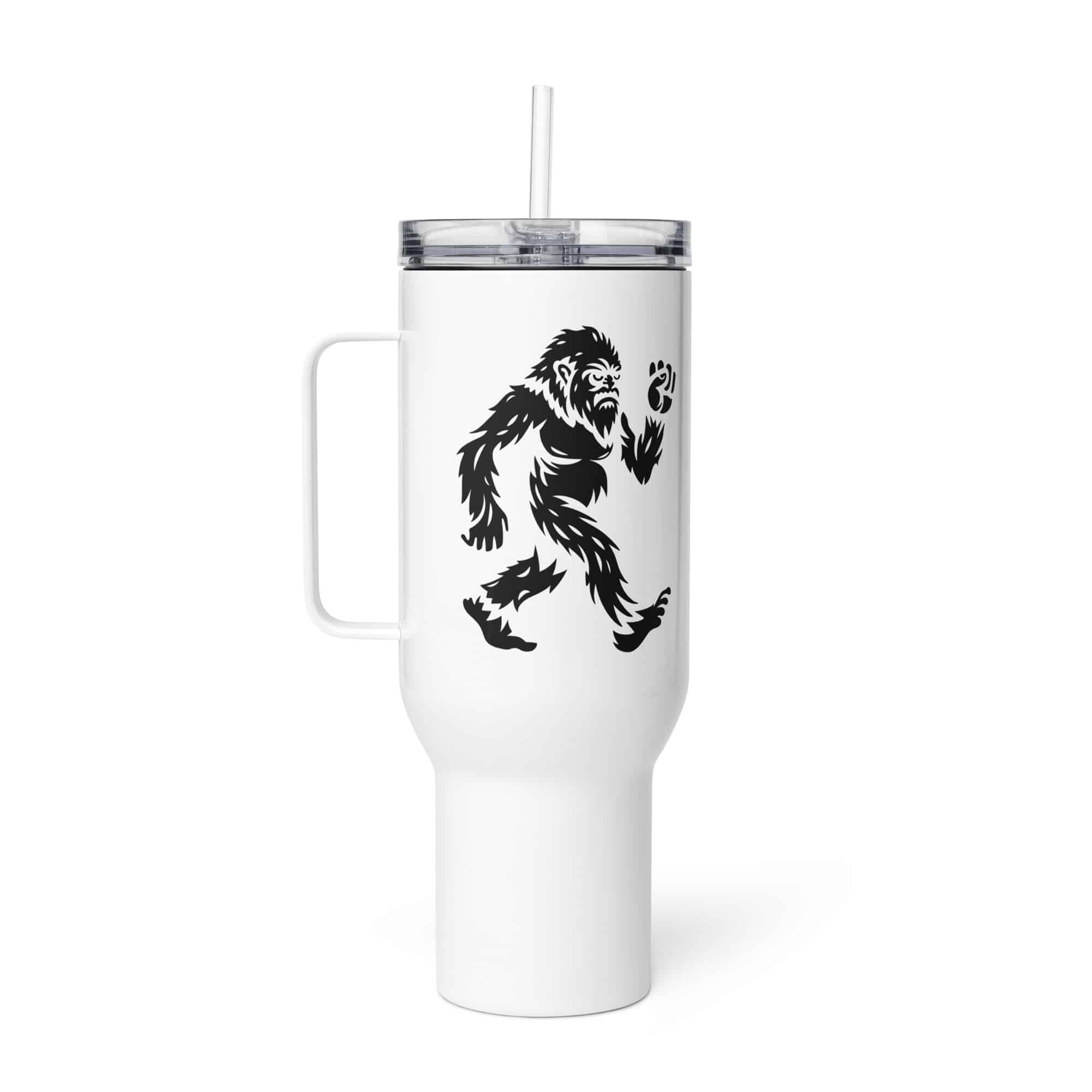 Black Bigfoot by Chase Patrick Myers Travel Mug