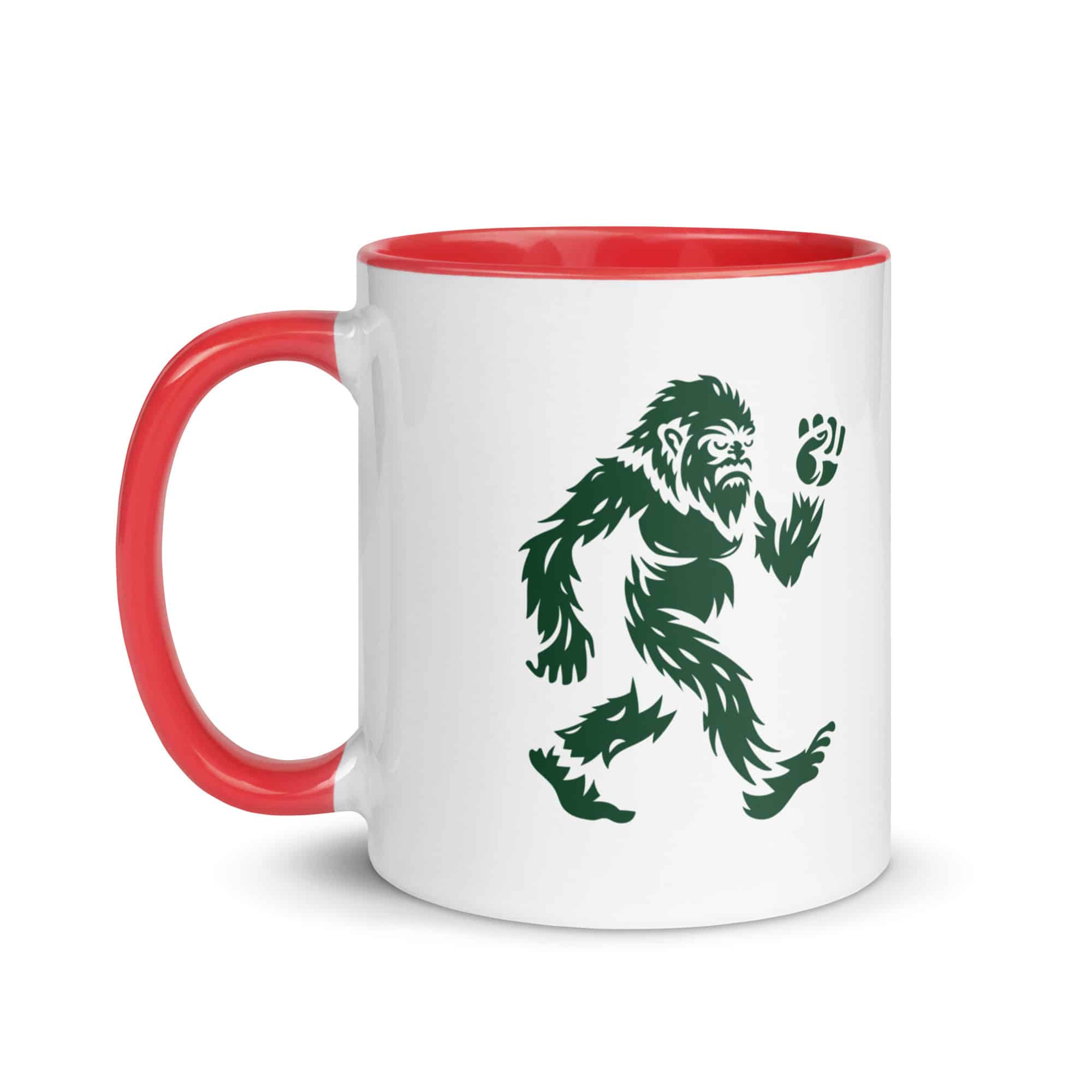 Forest Green Bigfoot by Chase Patrick Myers Color Inside Mug
