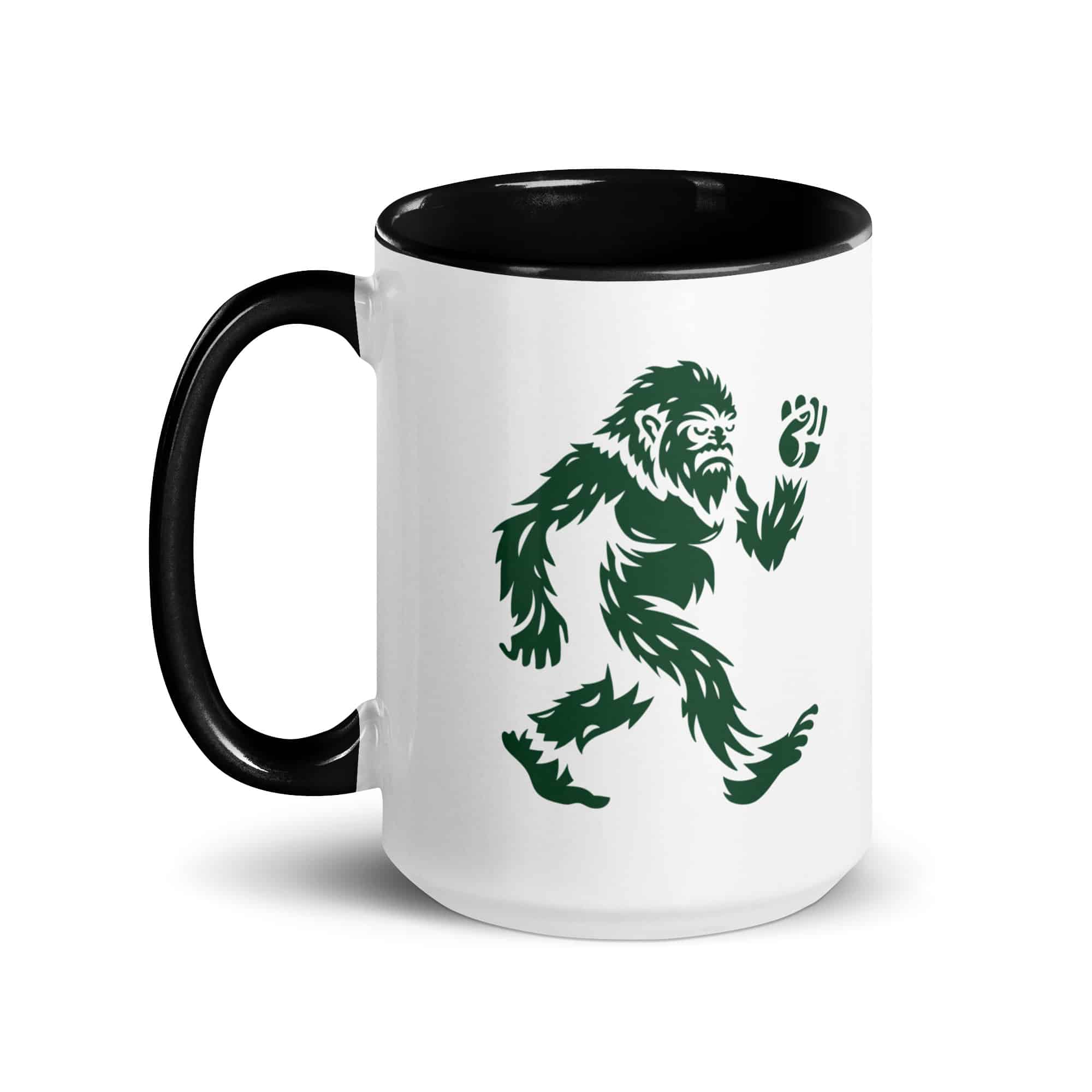 Forest Green Bigfoot by Chase Patrick Myers Color Inside Mug