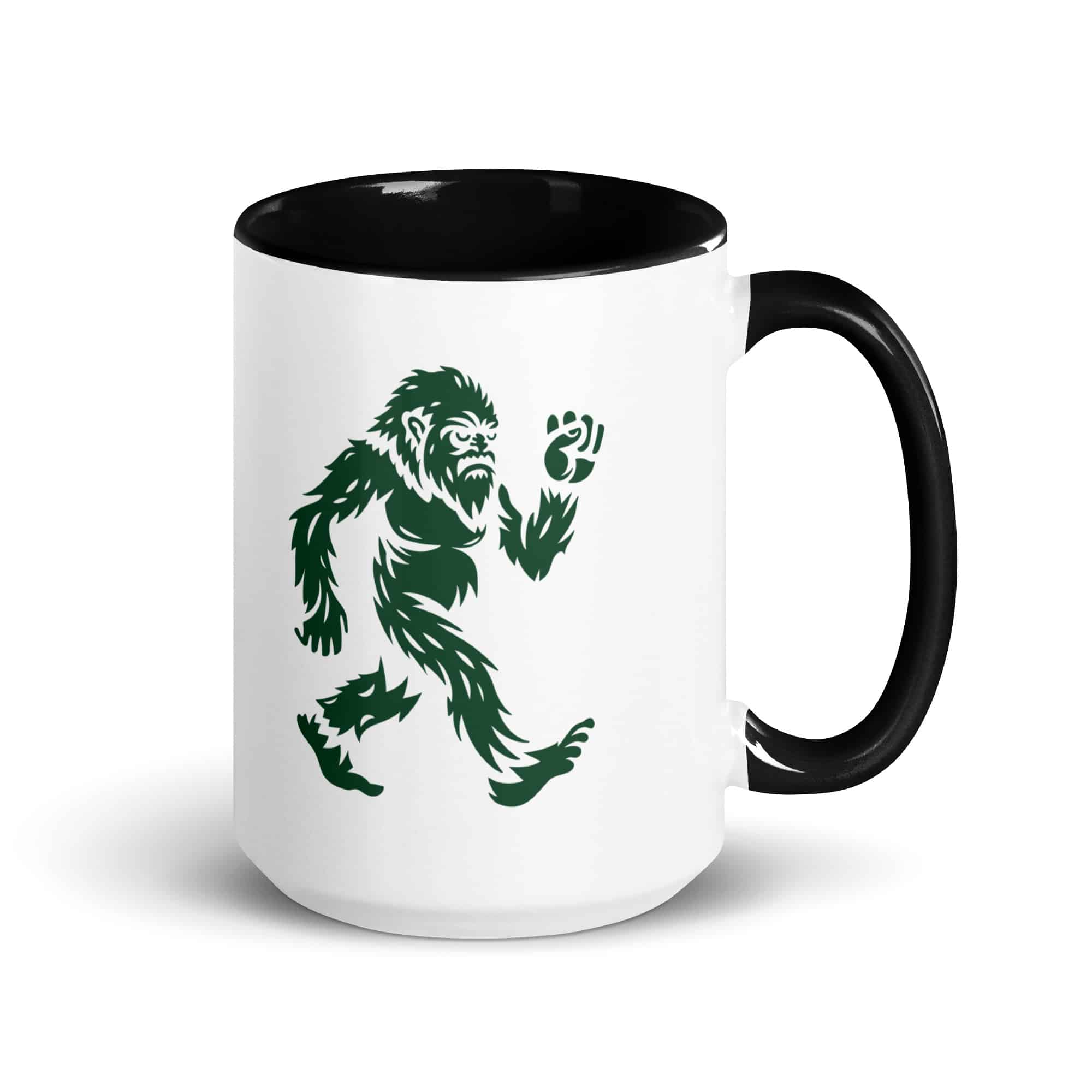 Forest Green Bigfoot by Chase Patrick Myers Color Inside Mug