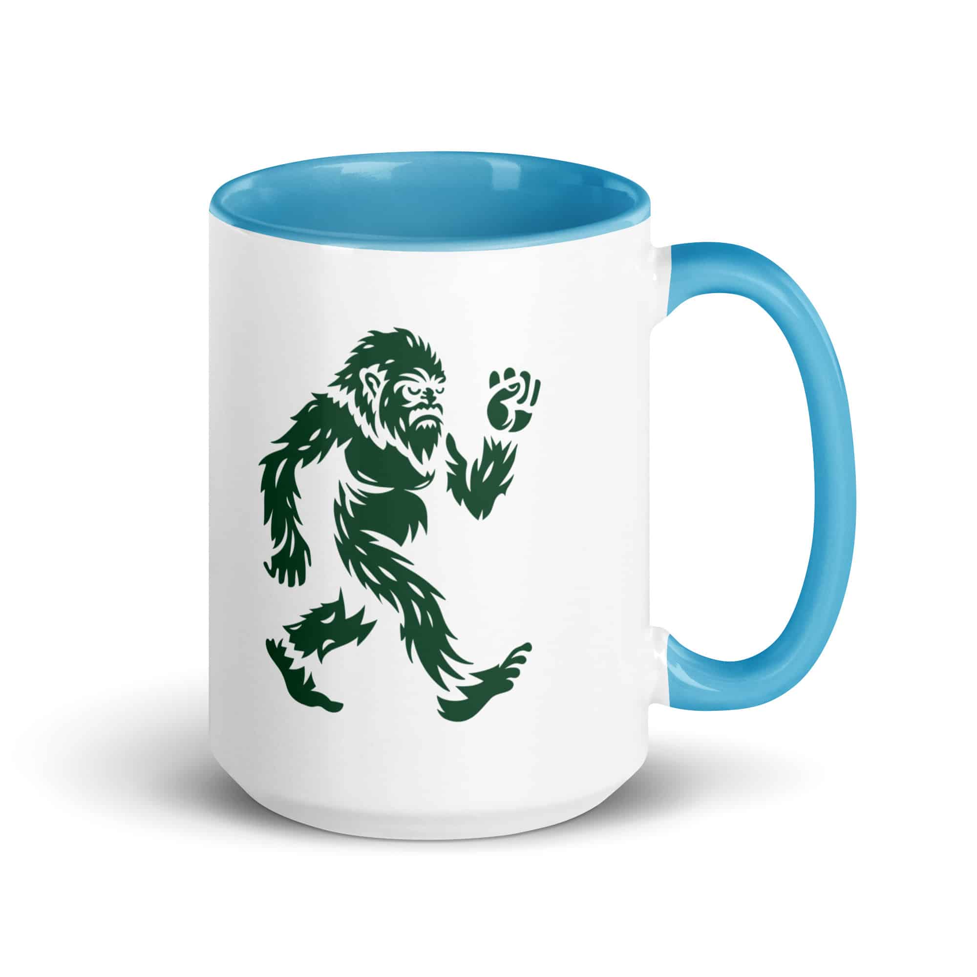 Forest Green Bigfoot by Chase Patrick Myers Color Inside Mug