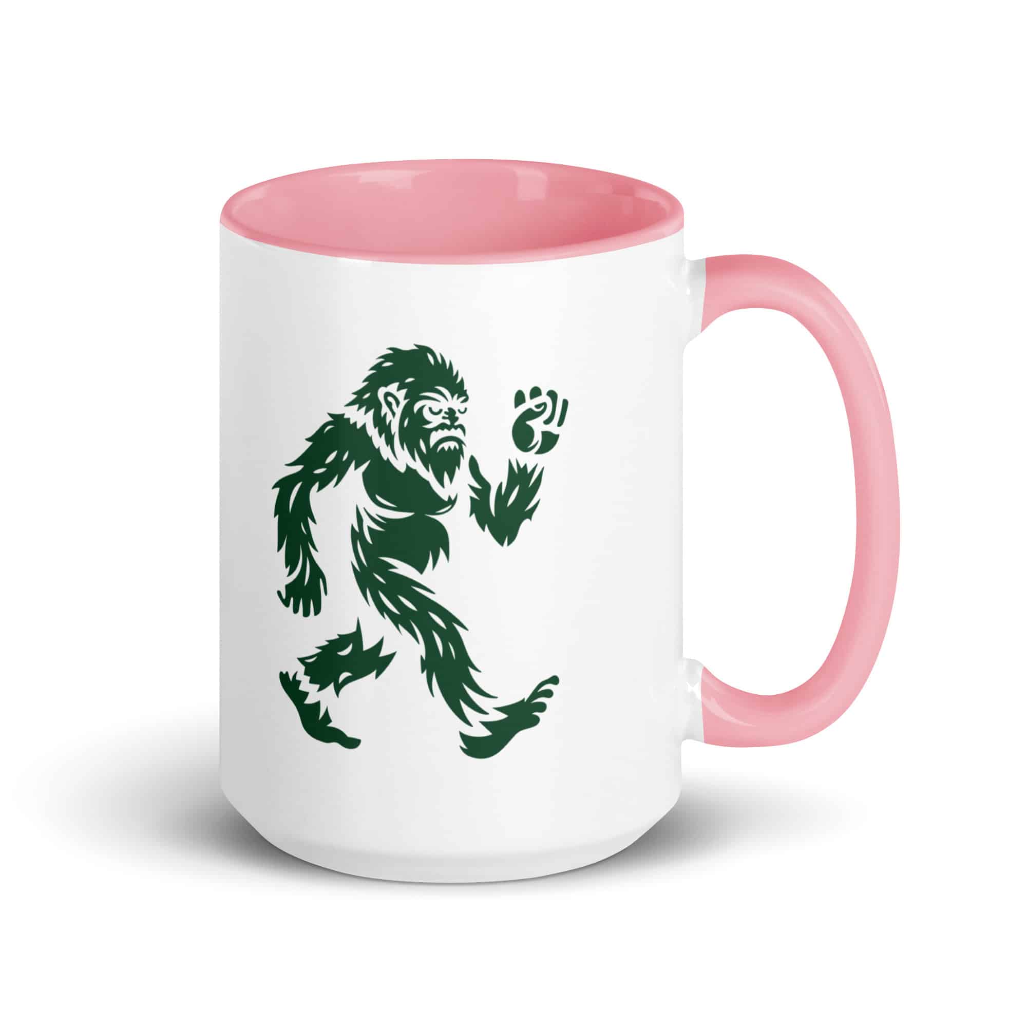 Forest Green Bigfoot by Chase Patrick Myers Color Inside Mug