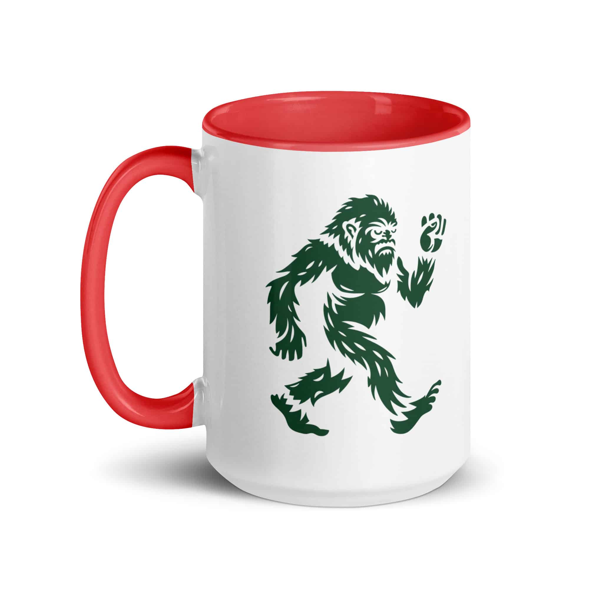 Forest Green Bigfoot by Chase Patrick Myers Color Inside Mug