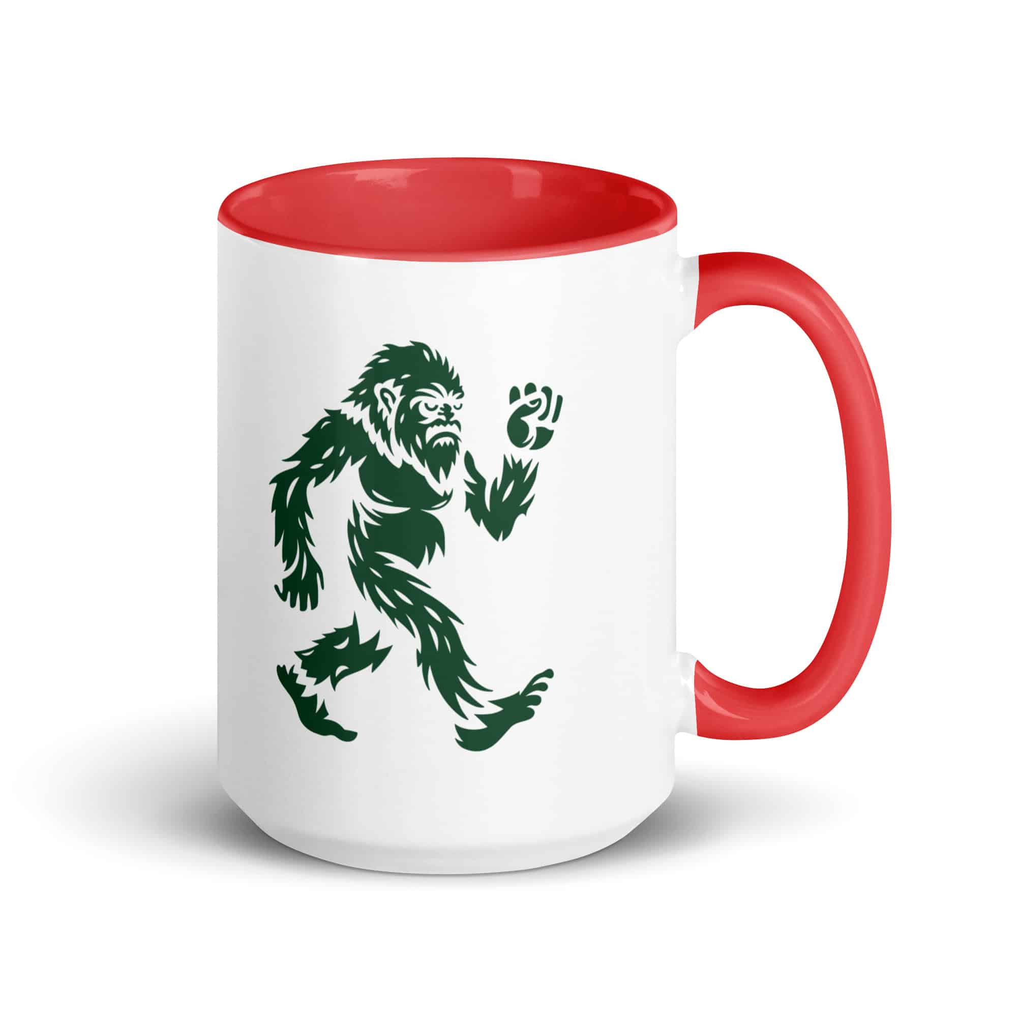 Forest Green Bigfoot by Chase Patrick Myers Color Inside Mug