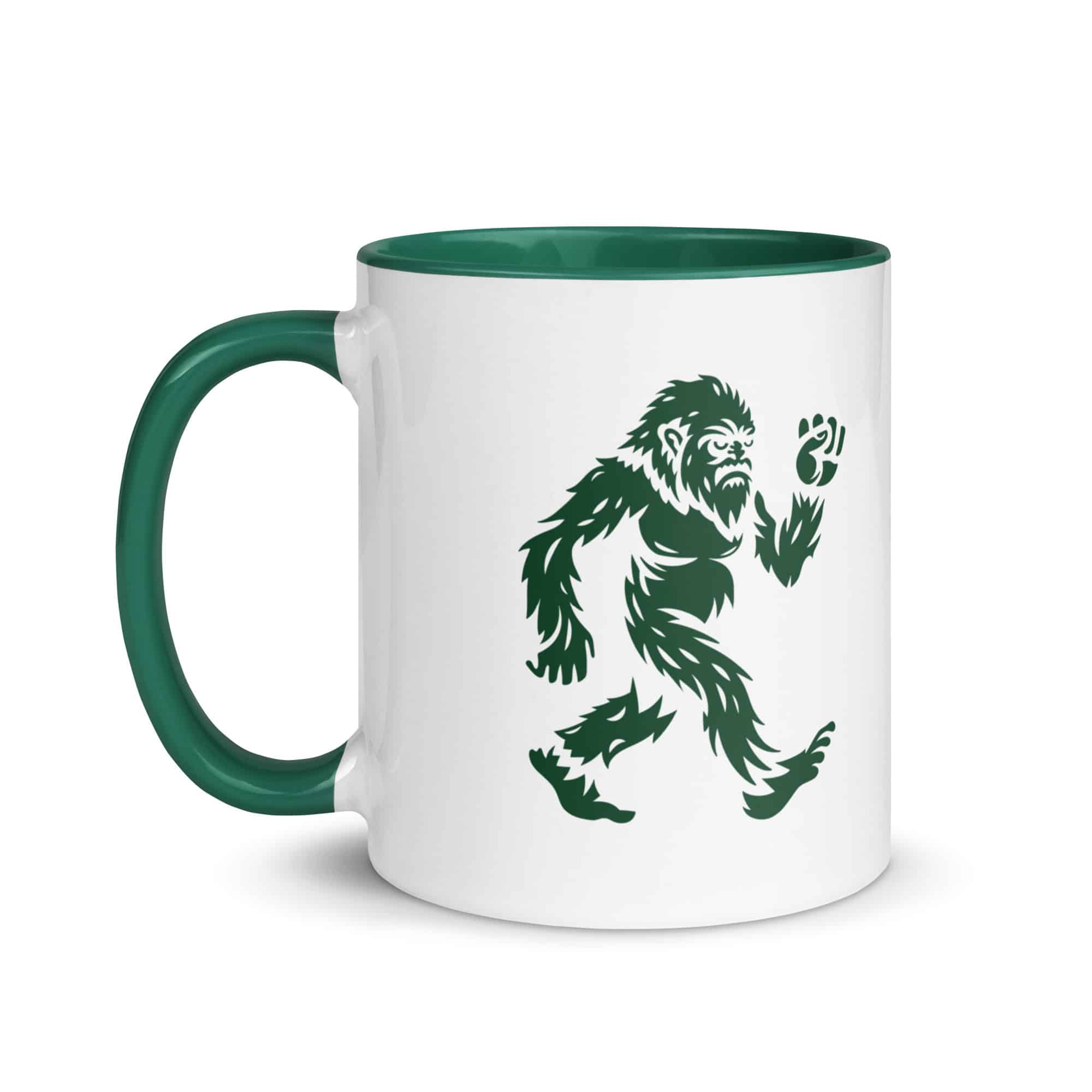 Forest Green Bigfoot by Chase Patrick Myers Color Inside Mug