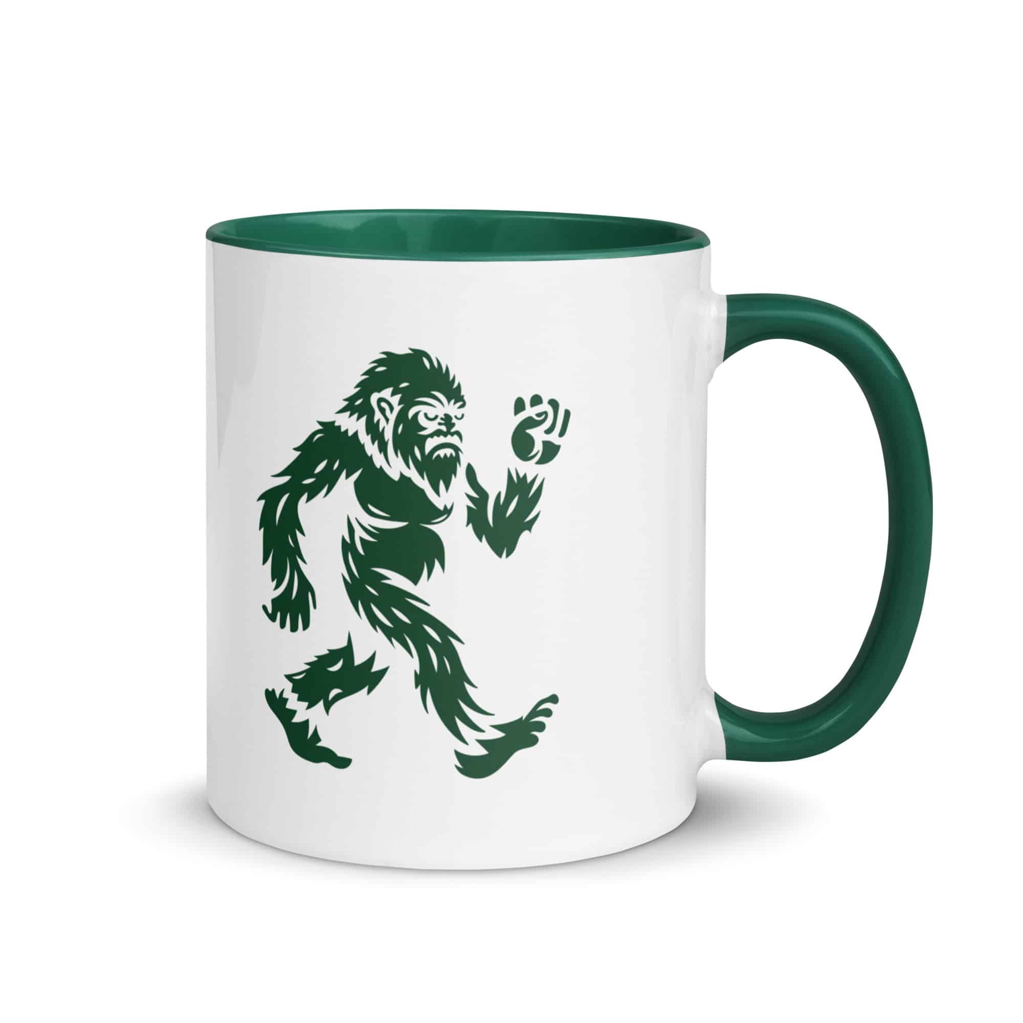 Forest Green Bigfoot by Chase Patrick Myers Color Inside Mug