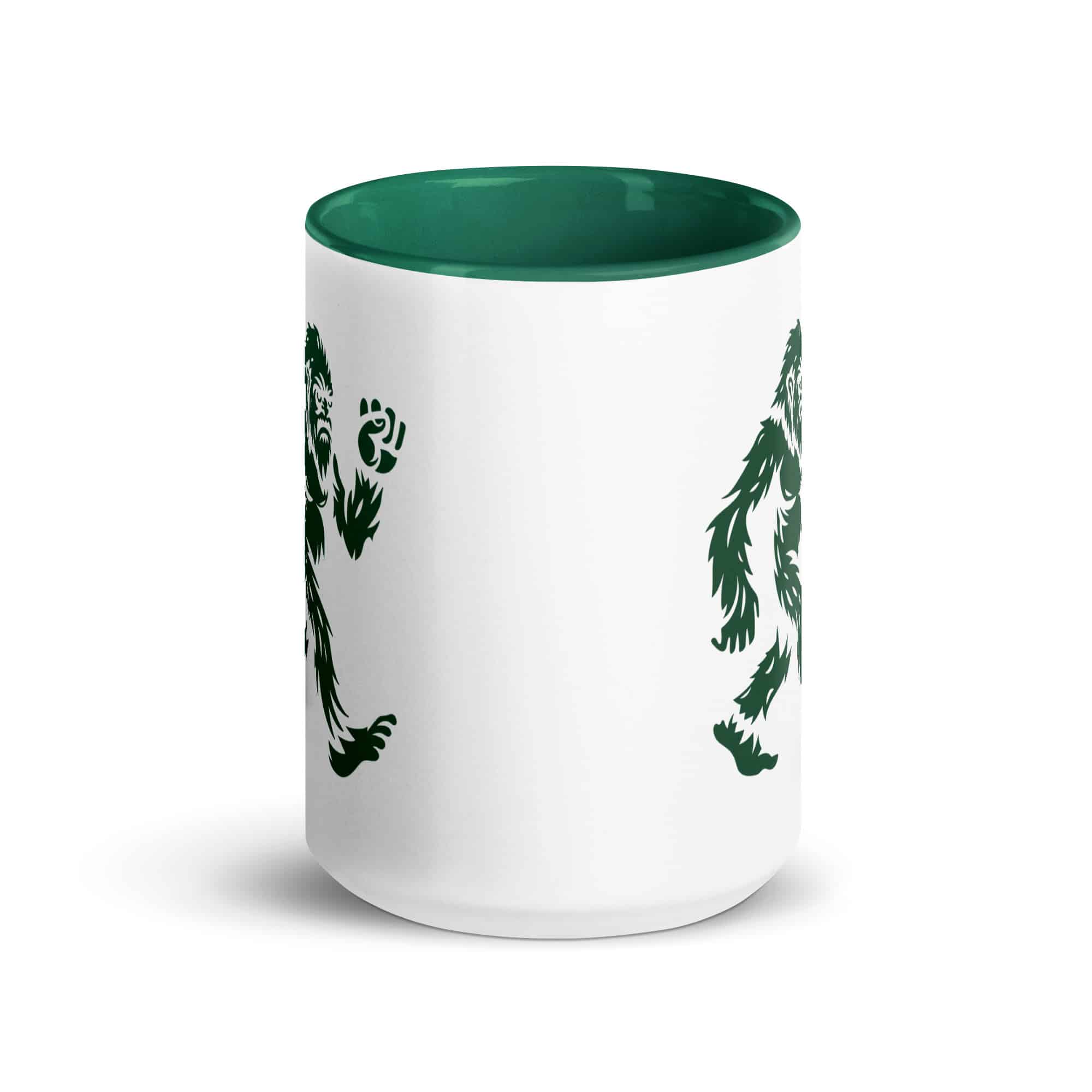 Forest Green Bigfoot by Chase Patrick Myers Color Inside Mug