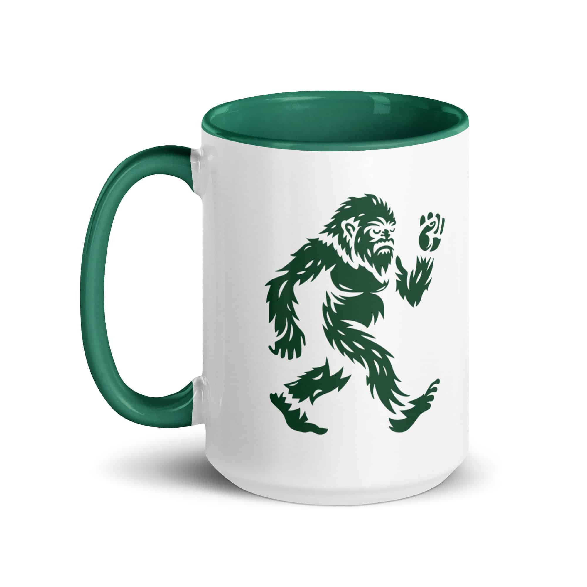 Forest Green Bigfoot by Chase Patrick Myers Color Inside Mug