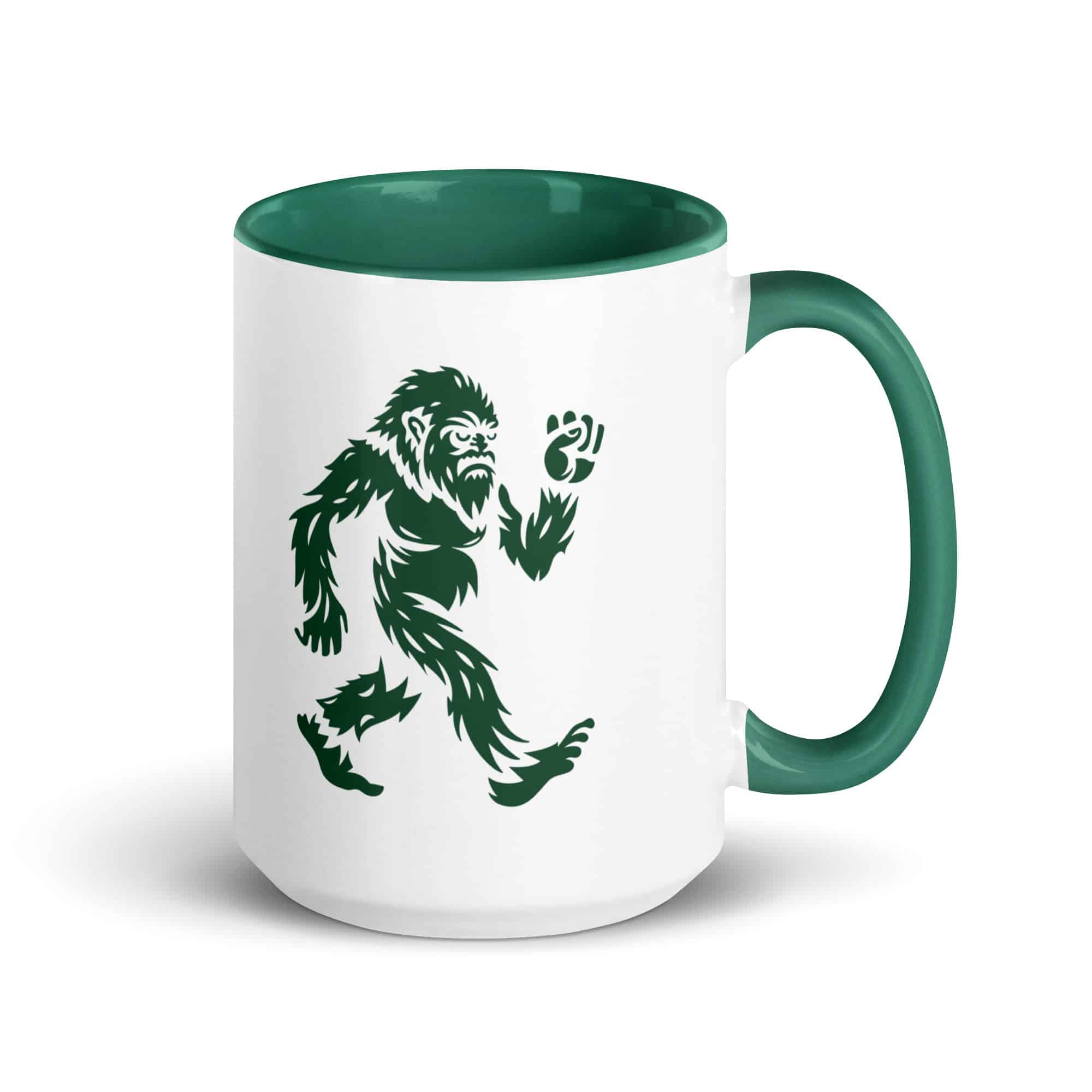 Forest Green Bigfoot by Chase Patrick Myers Color Inside Mug