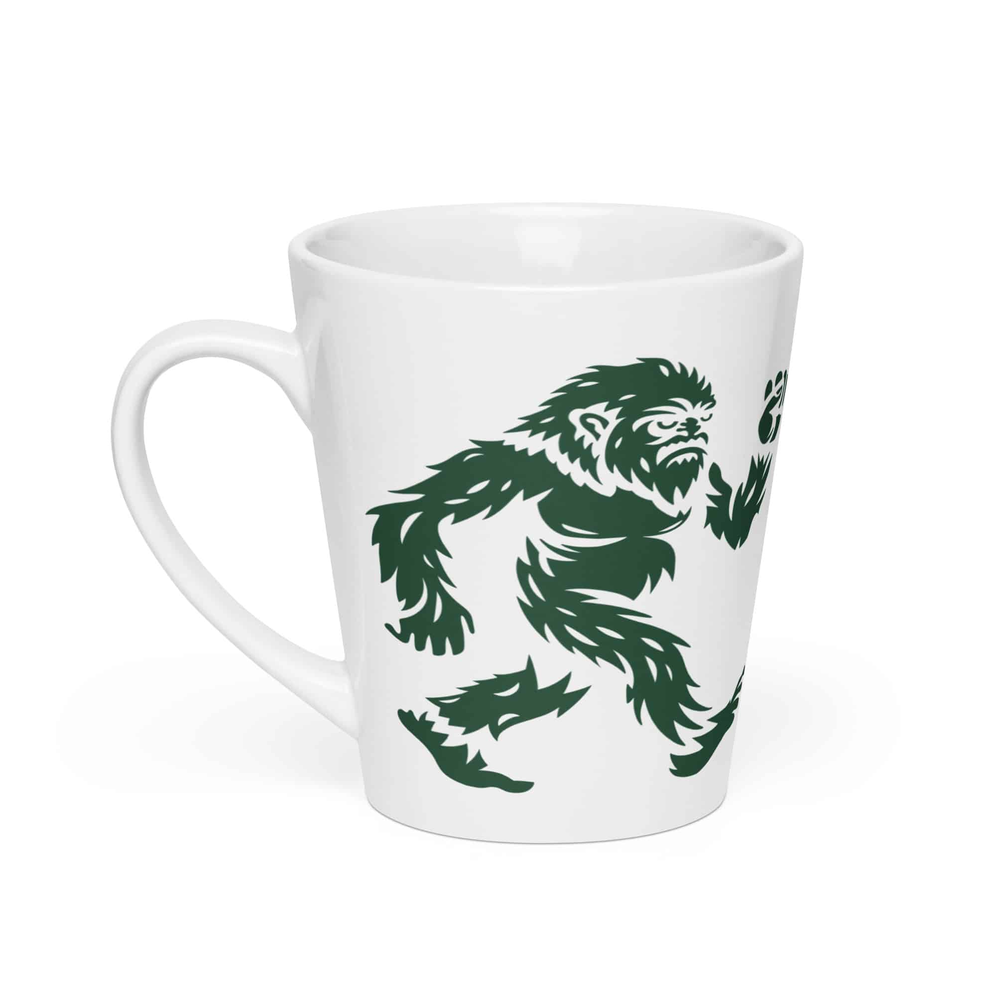 Forest Green Bigfoot by Chase Patrick Myers Latte Mug