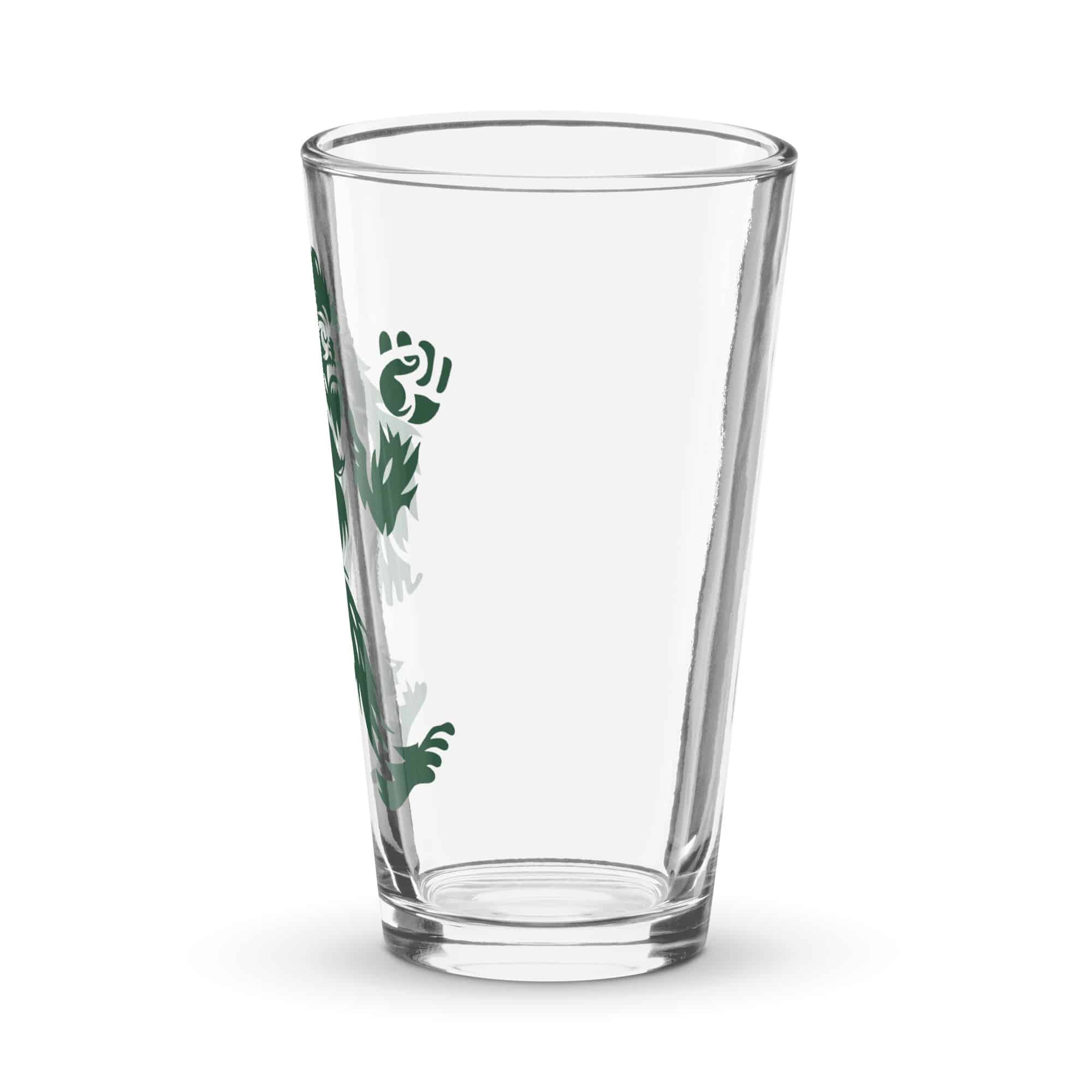 Forest Green Bigfoot by Chase Patrick Myers Pint Glass