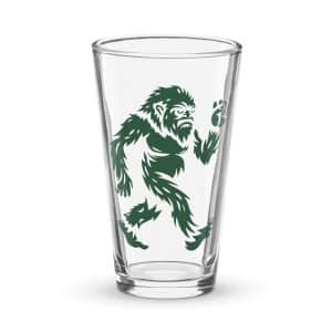 Chase Bigfoot Forest Green Pint Glass - 16 oz - Main