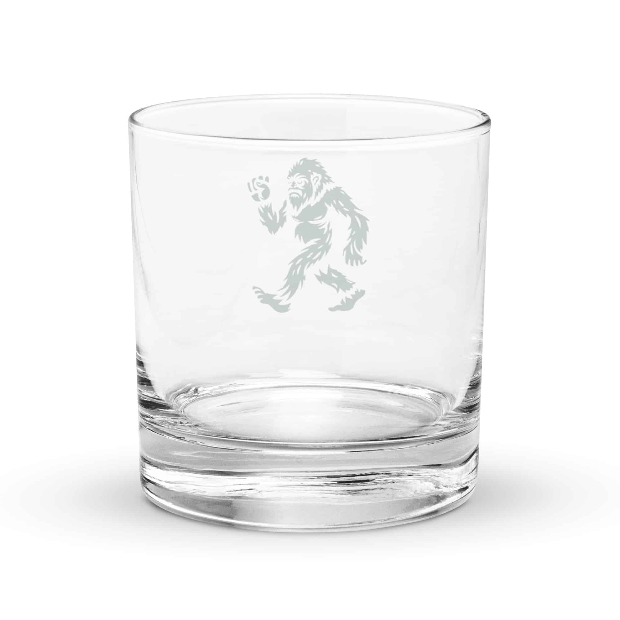 Forest Green Bigfoot by Chase Patrick Myers Rocks Glass