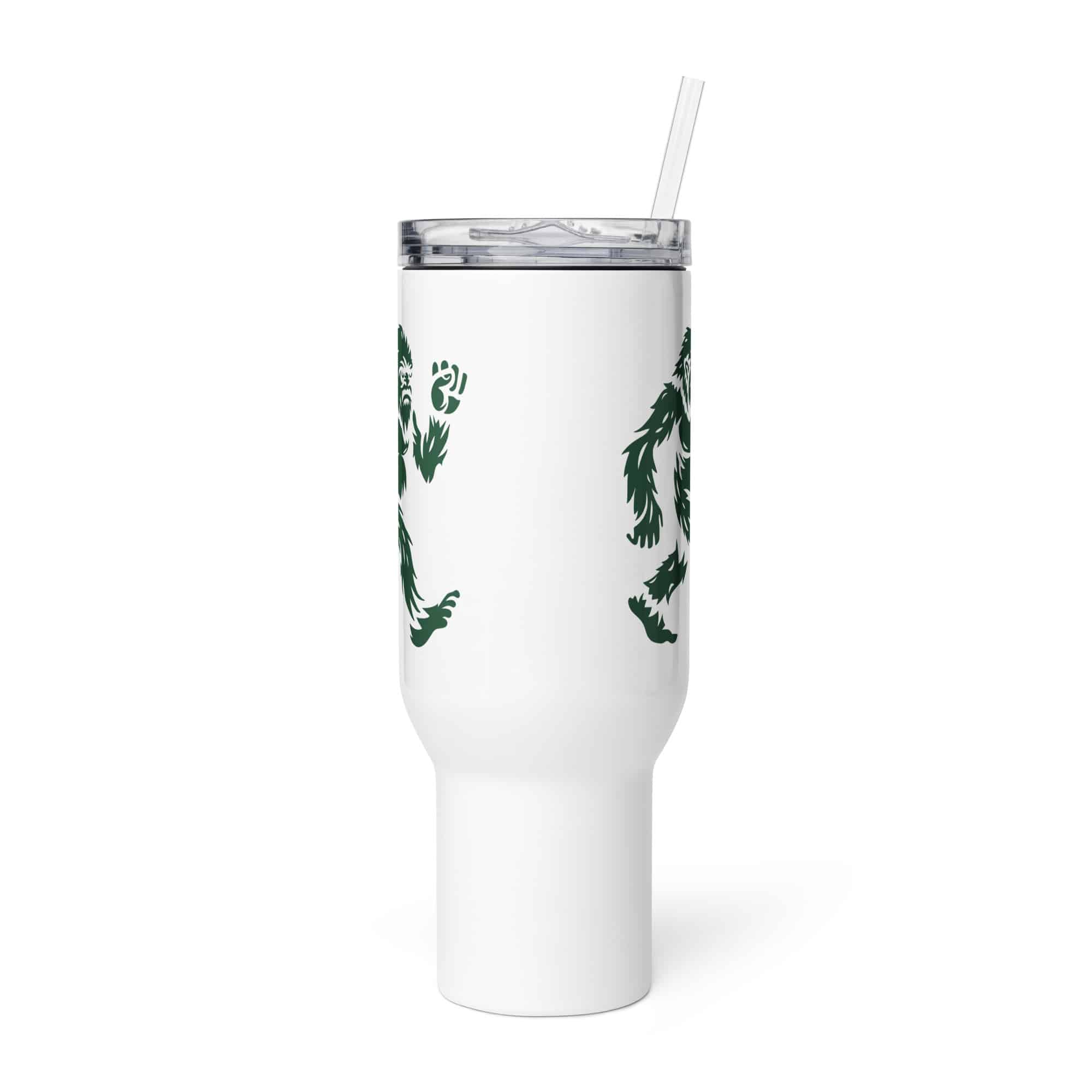 Forest Green Bigfoot by Chase Patrick Myers Travel Mug