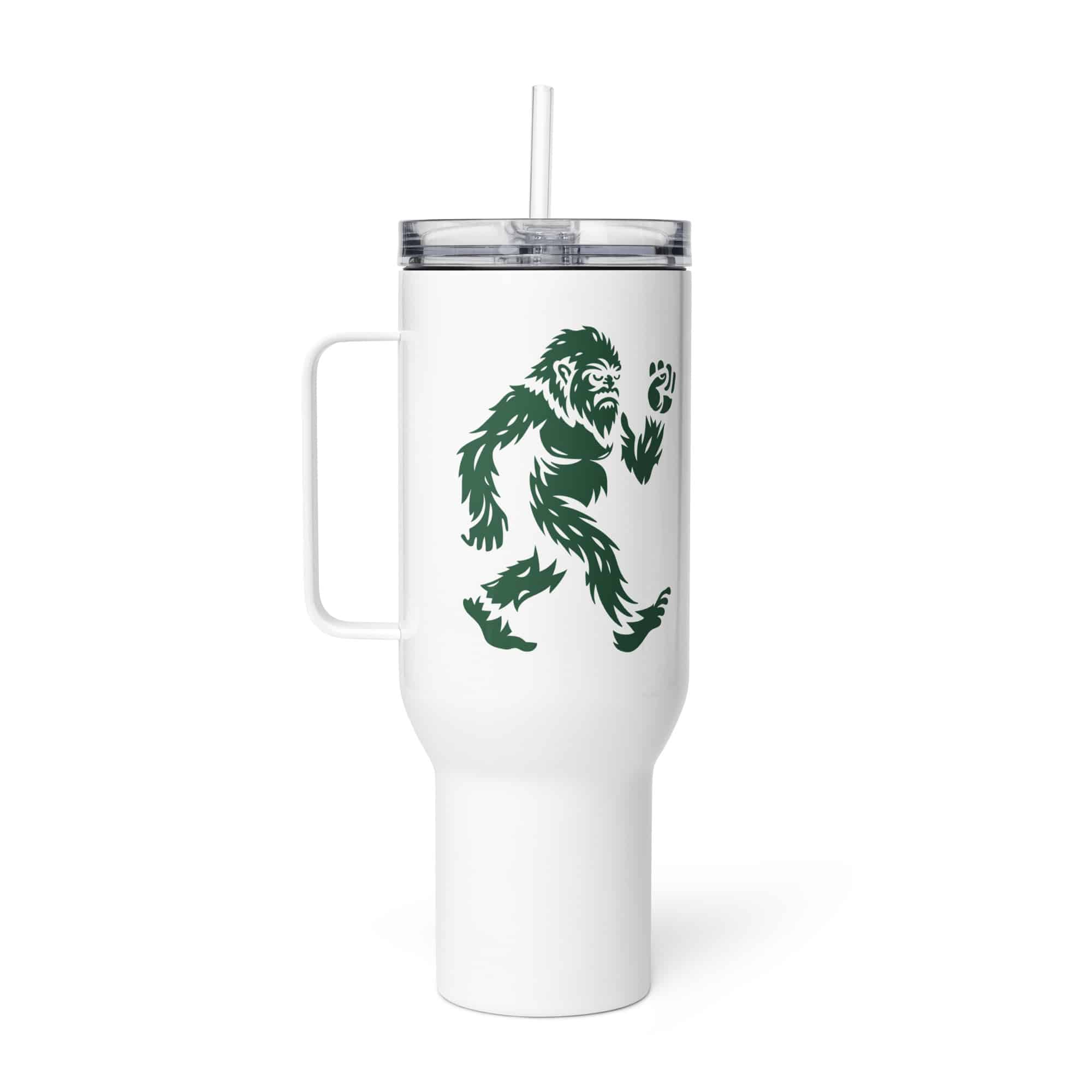 Forest Green Bigfoot by Chase Patrick Myers Travel Mug