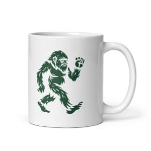 Chase Bigfoot Forest Green White Ceramic Coffee Mug - 11 oz - Main