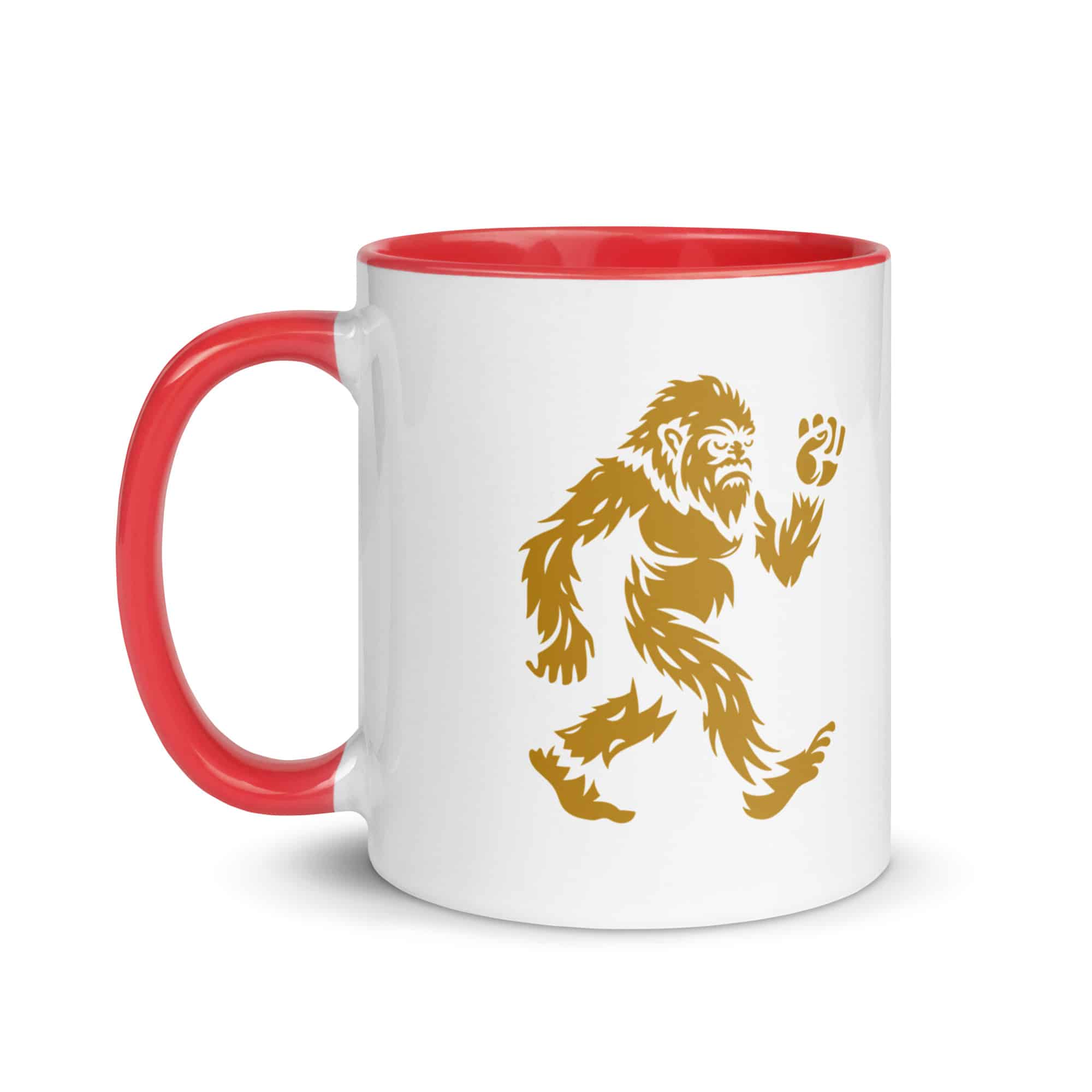 Gold Bigfoot by Chase Patrick Myers Color Inside Mug