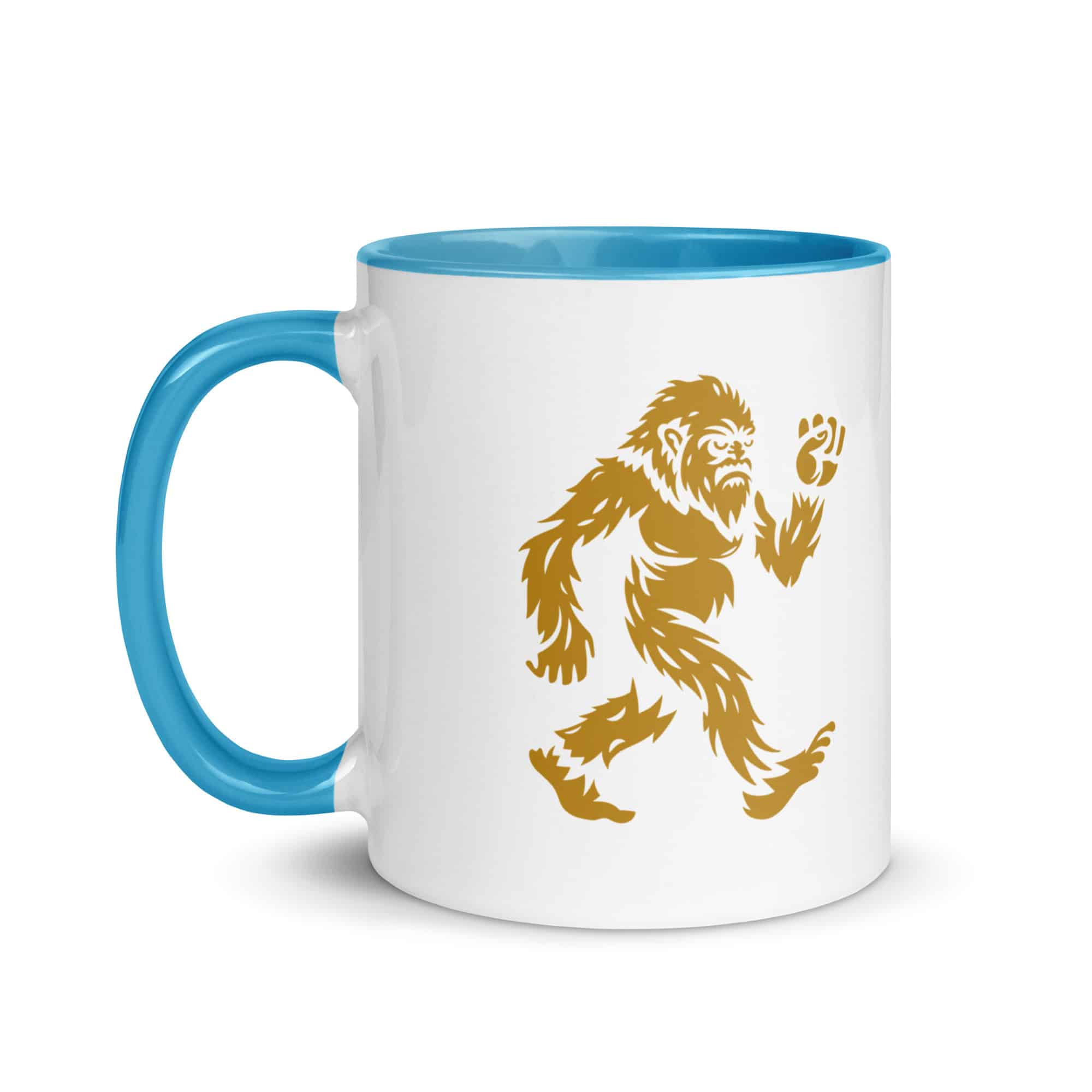 Gold Bigfoot by Chase Patrick Myers Color Inside Mug