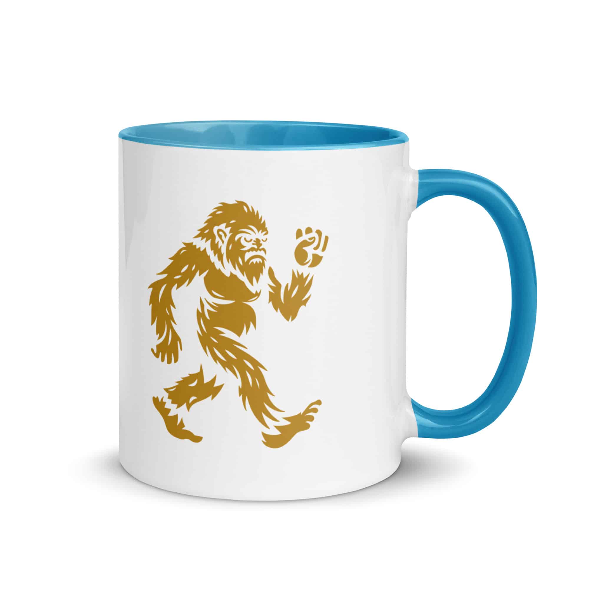 Gold Bigfoot by Chase Patrick Myers Color Inside Mug