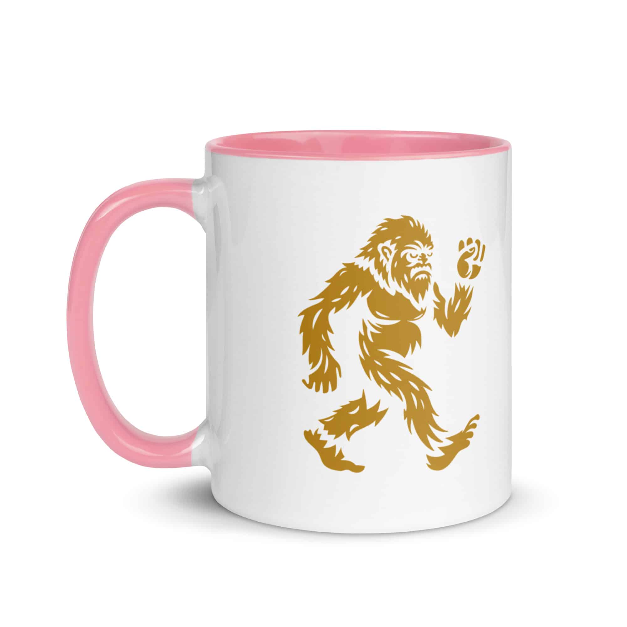Gold Bigfoot by Chase Patrick Myers Color Inside Mug