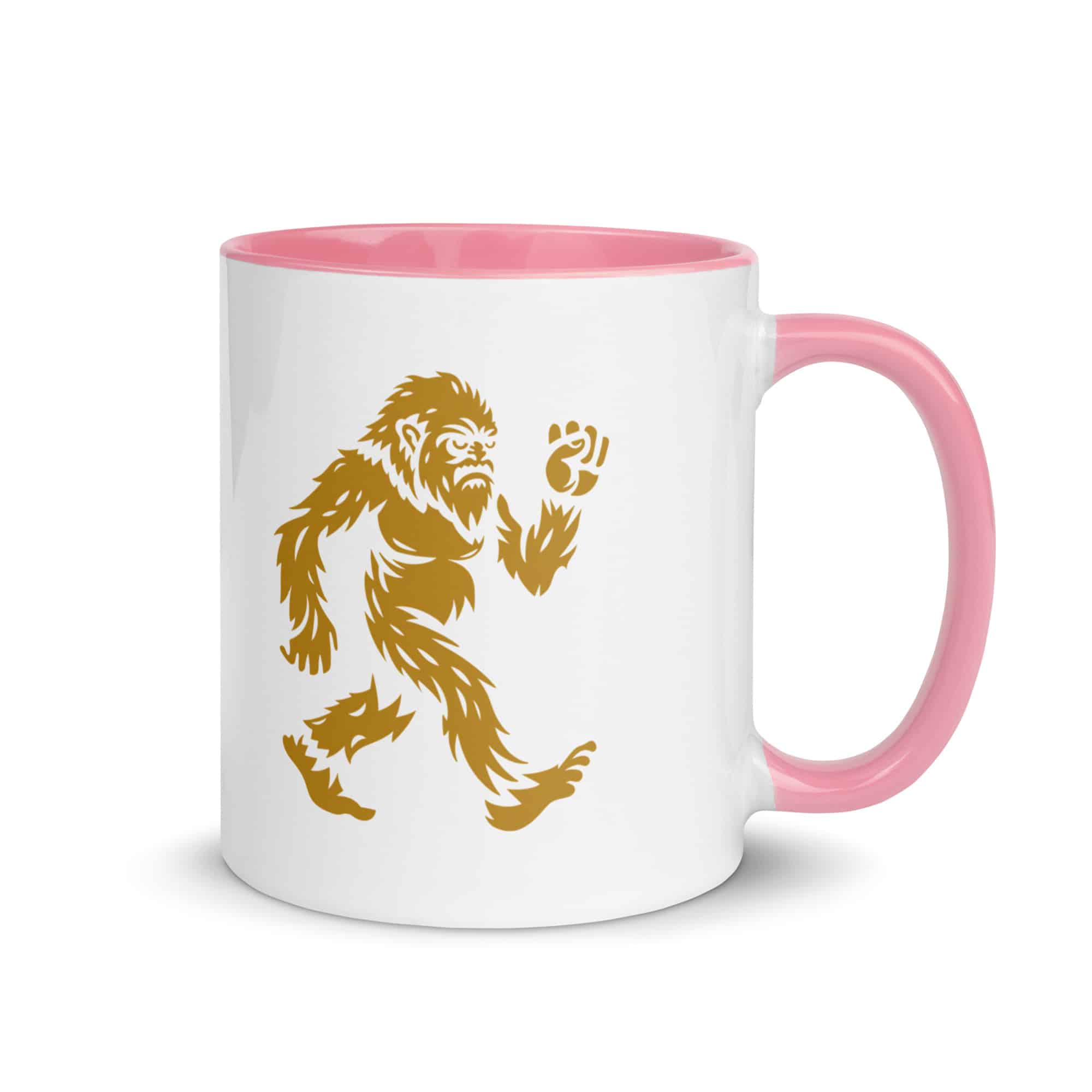 Gold Bigfoot by Chase Patrick Myers Color Inside Mug