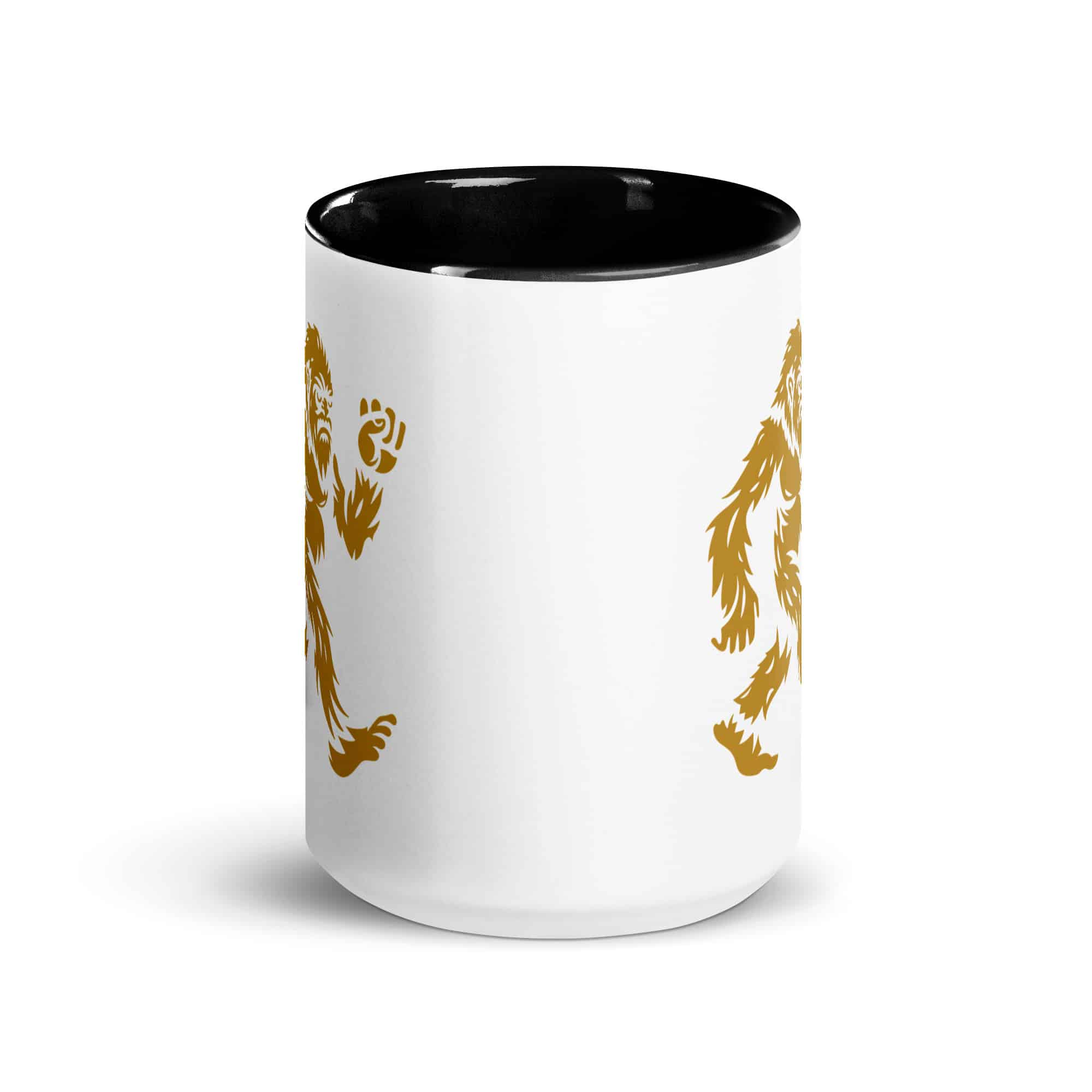 Gold Bigfoot by Chase Patrick Myers Color Inside Mug