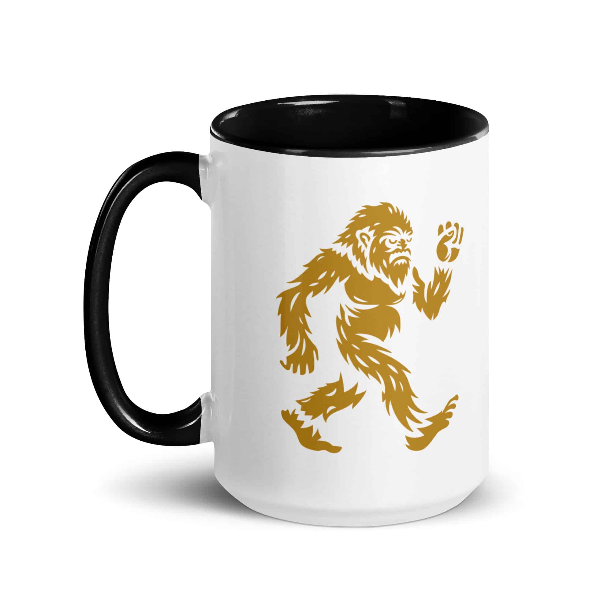 Gold Bigfoot by Chase Patrick Myers Color Inside Mug