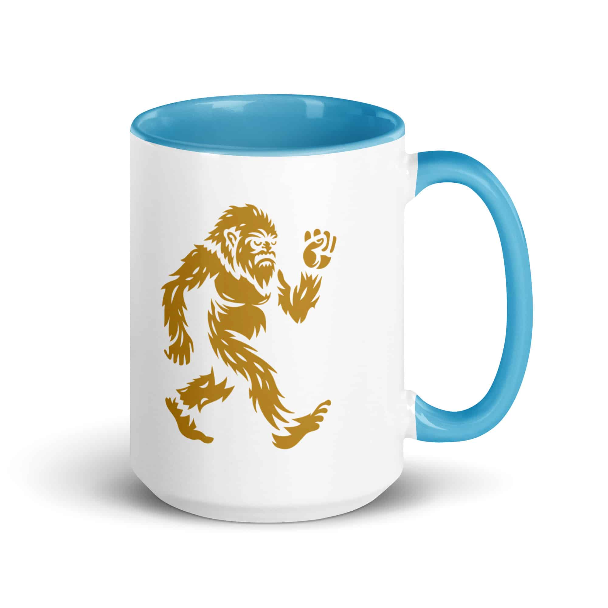 Gold Bigfoot by Chase Patrick Myers Color Inside Mug