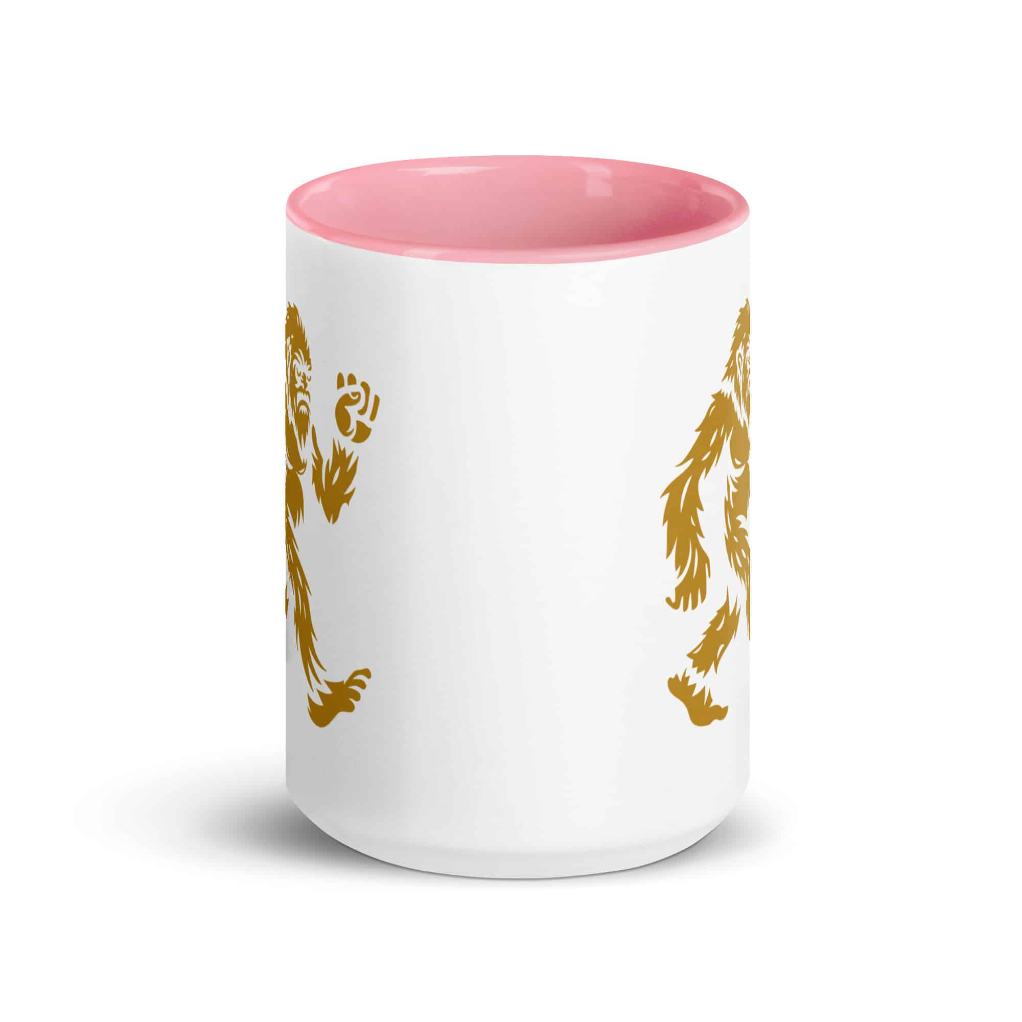 Gold Bigfoot by Chase Patrick Myers Color Inside Mug