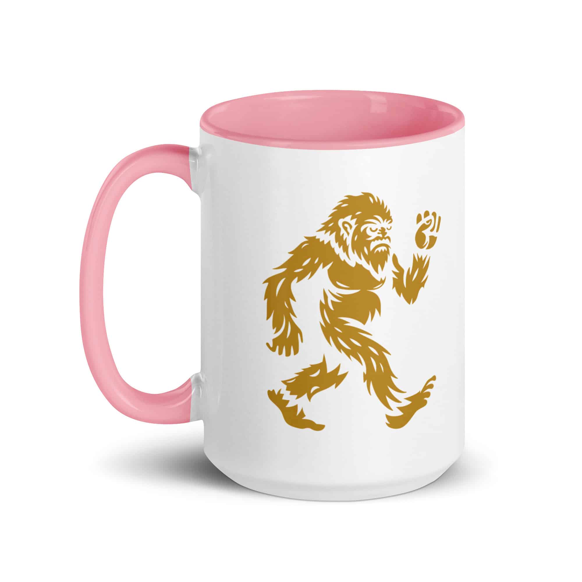 Gold Bigfoot by Chase Patrick Myers Color Inside Mug