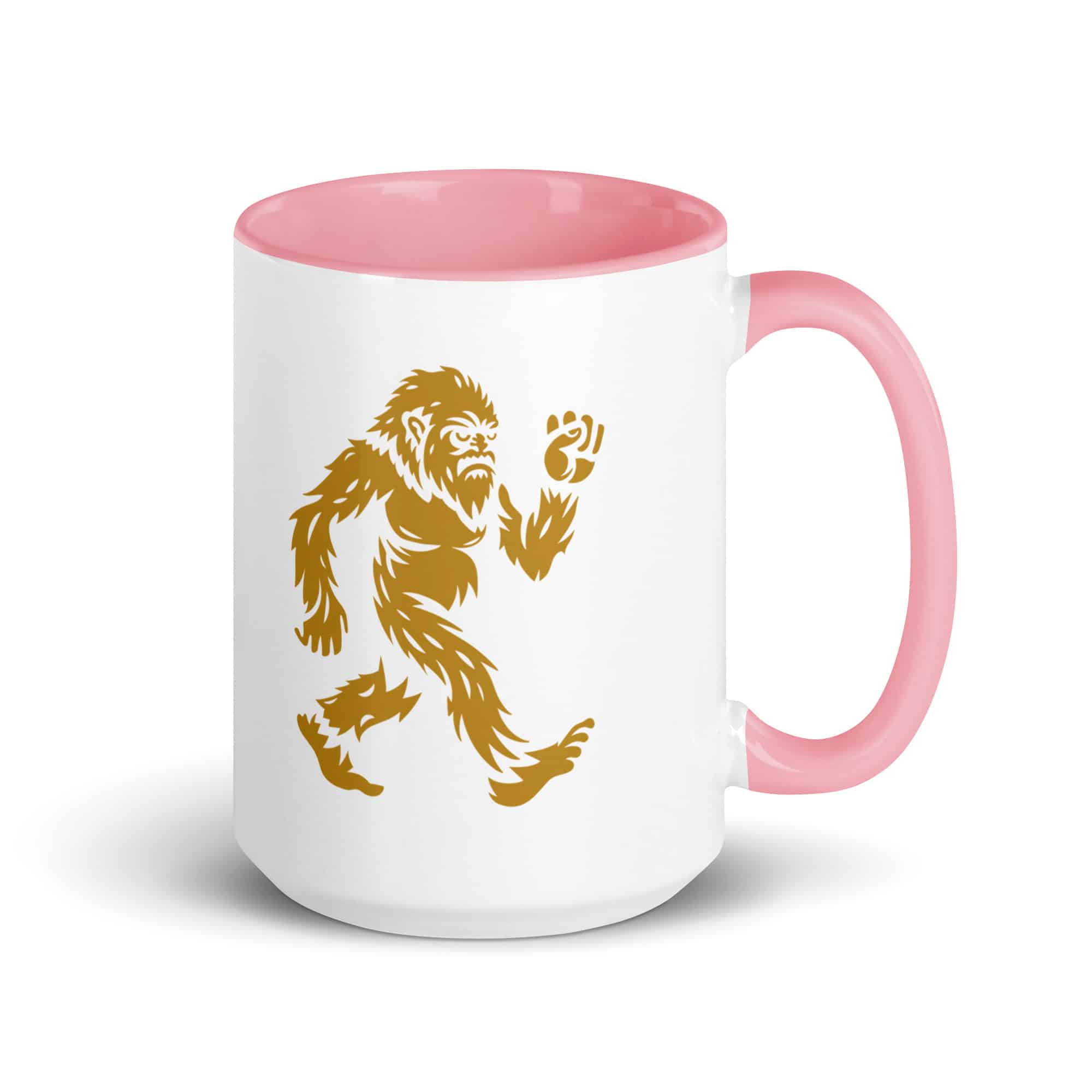 Gold Bigfoot by Chase Patrick Myers Color Inside Mug