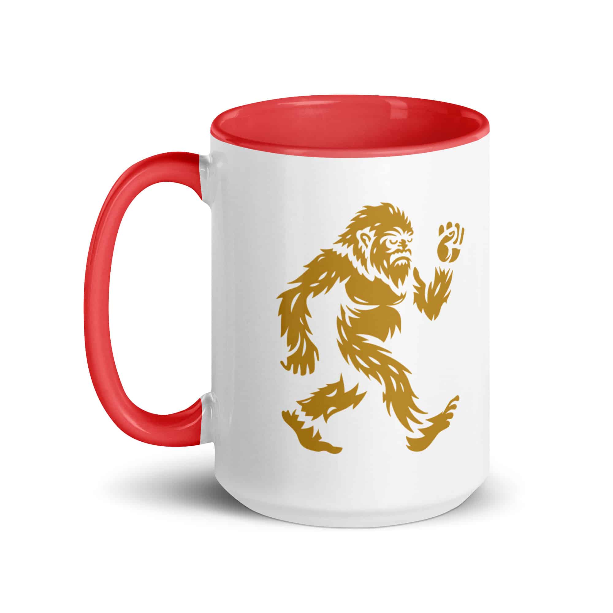 Gold Bigfoot by Chase Patrick Myers Color Inside Mug