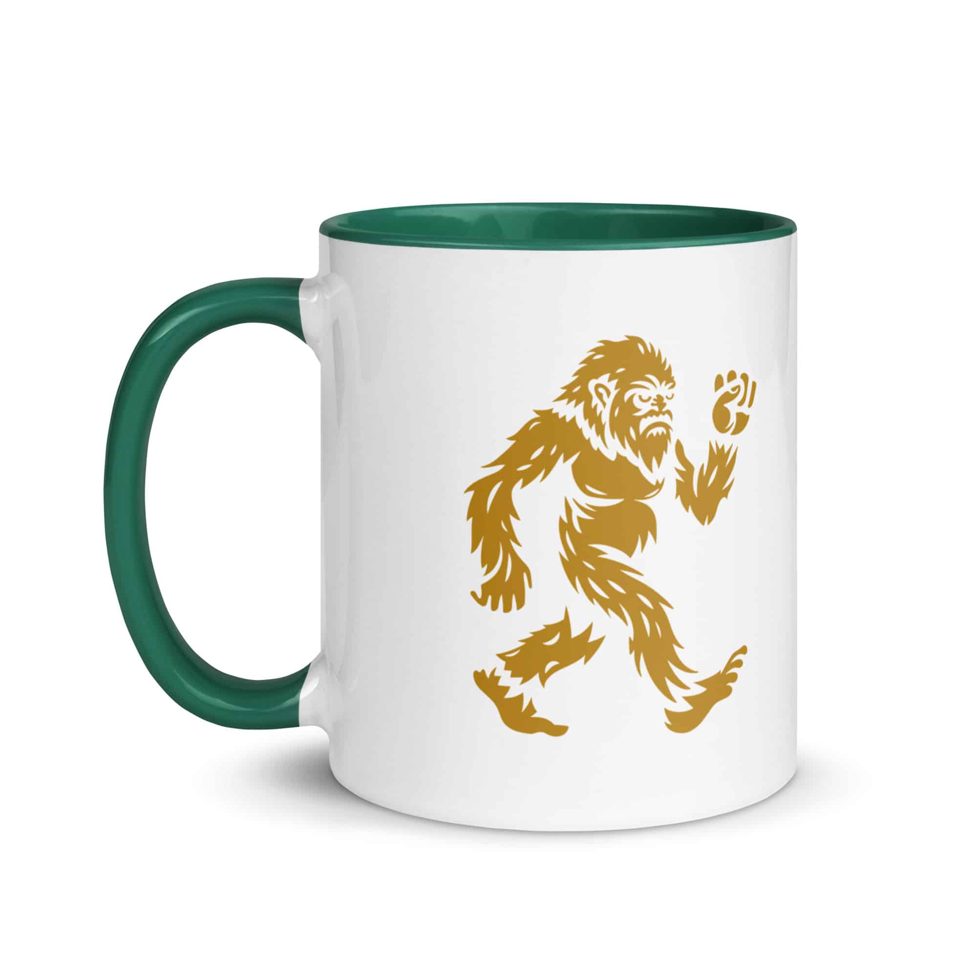 Gold Bigfoot by Chase Patrick Myers Color Inside Mug