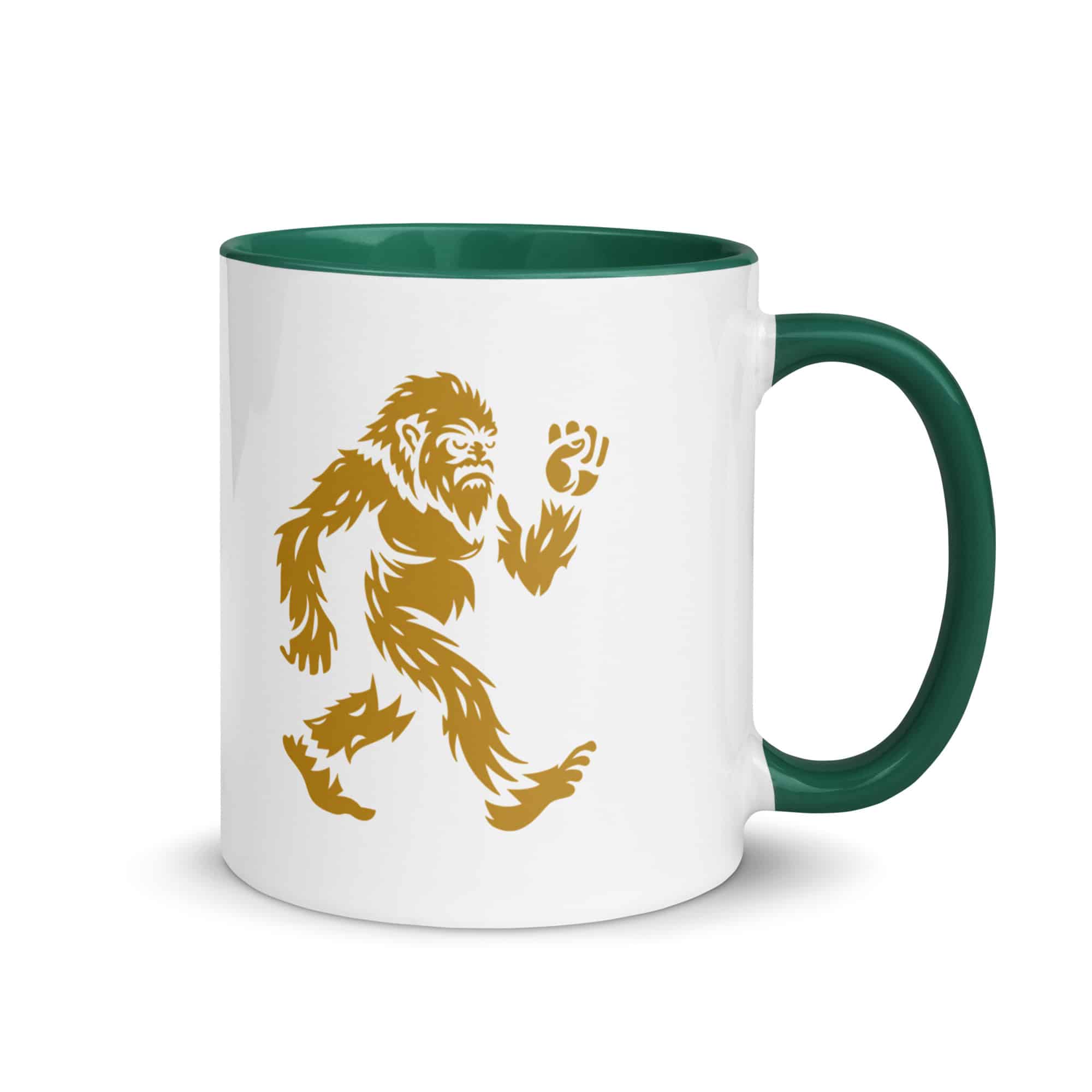Gold Bigfoot by Chase Patrick Myers Color Inside Mug