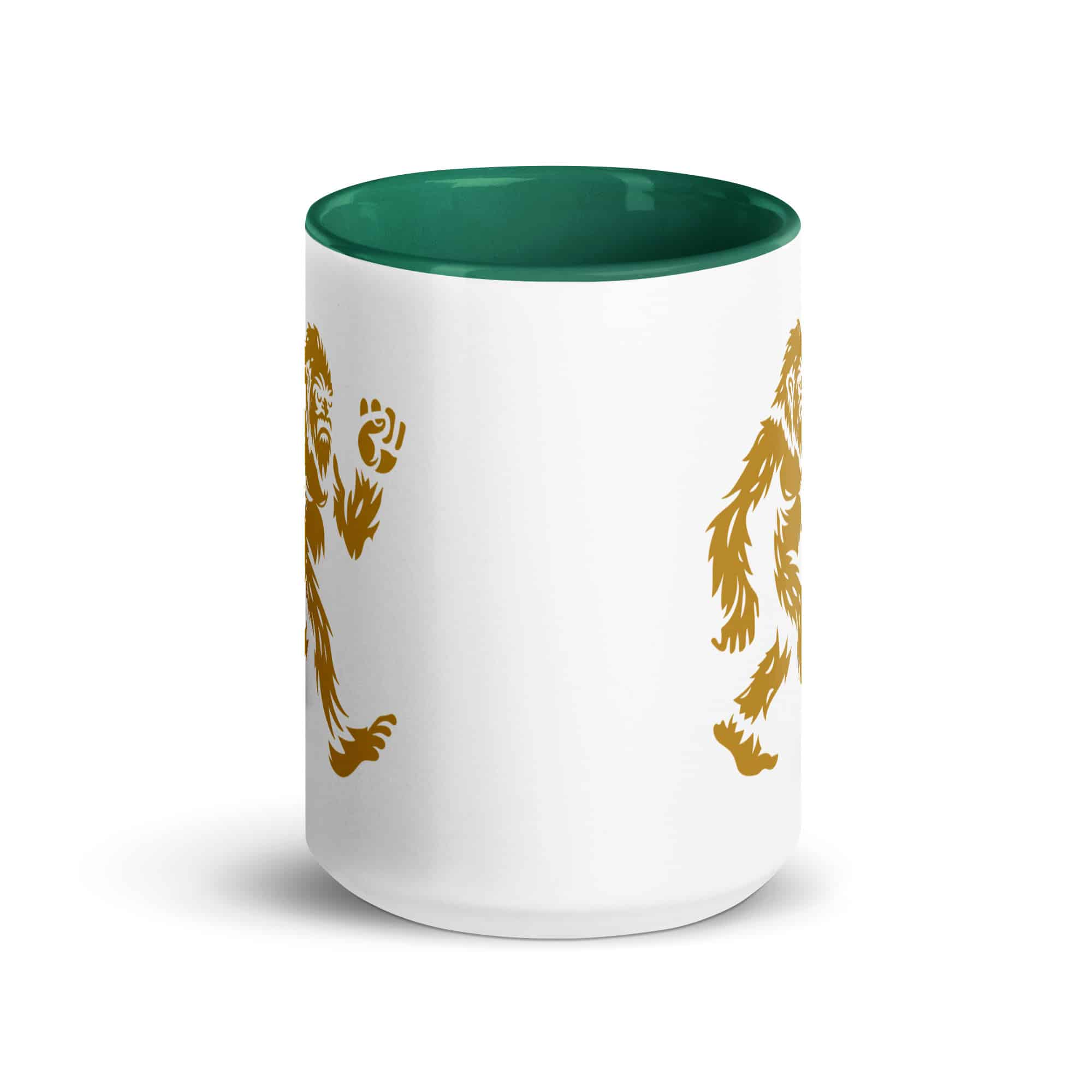 Gold Bigfoot by Chase Patrick Myers Color Inside Mug