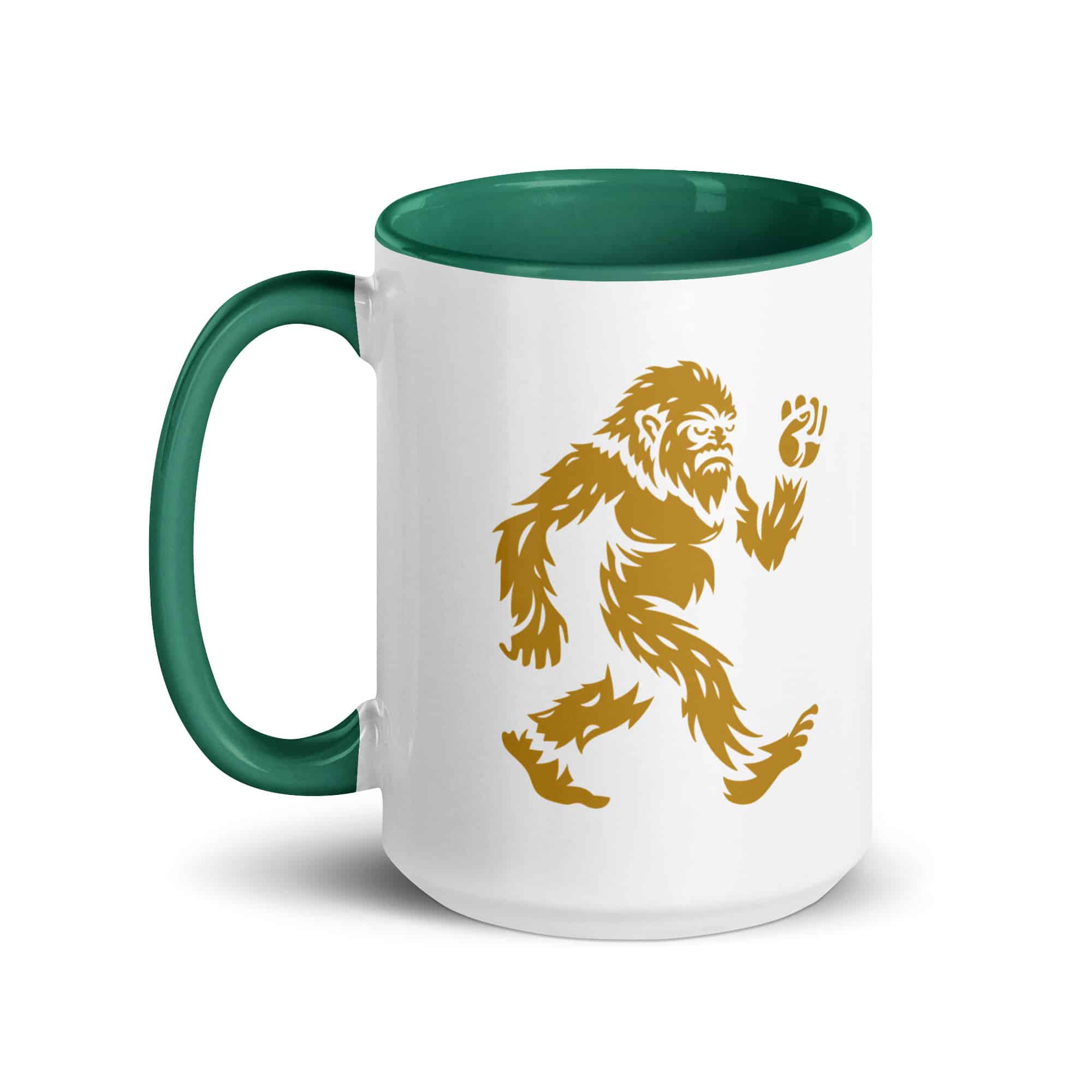 Gold Bigfoot by Chase Patrick Myers Color Inside Mug