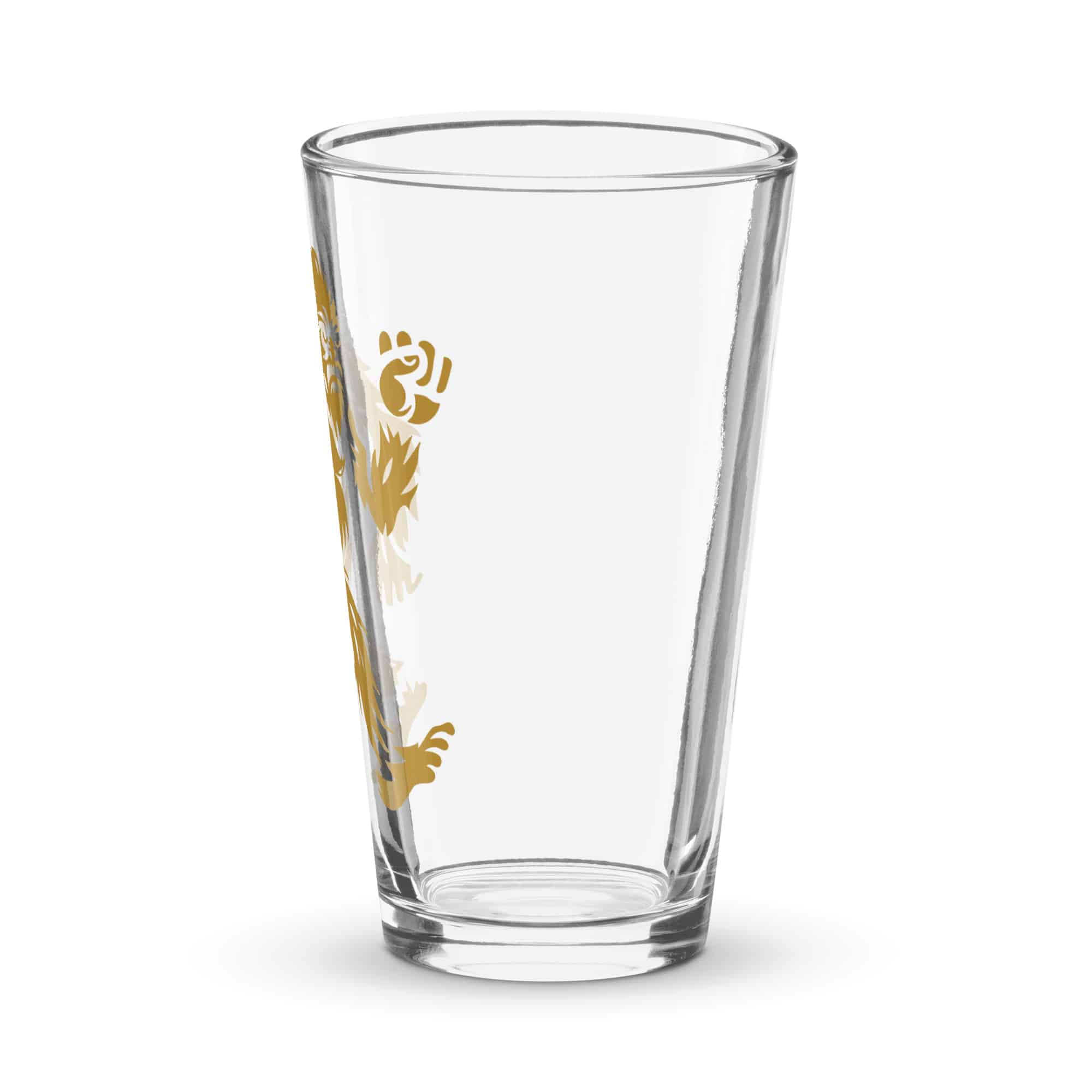 Gold Bigfoot by Chase Patrick Myers Pint Glass