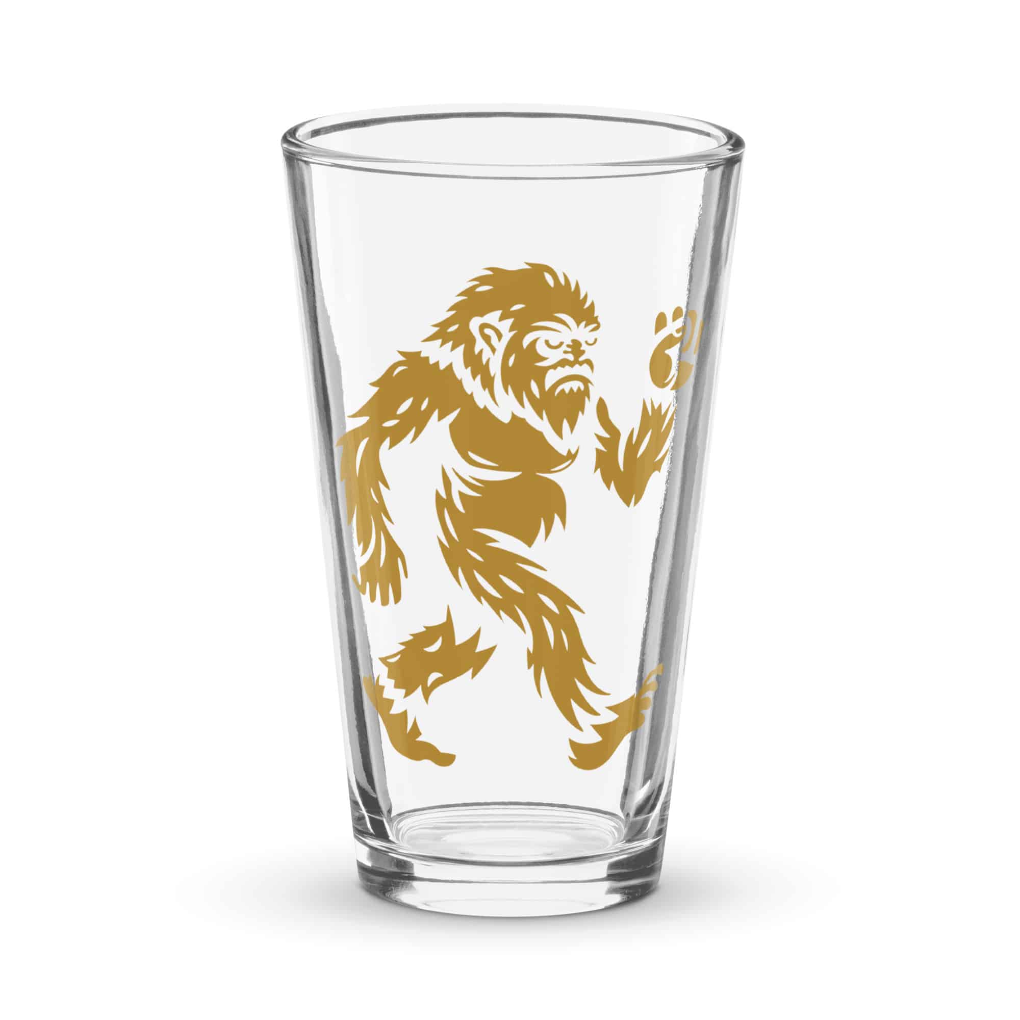 Gold Bigfoot by Chase Patrick Myers Pint Glass