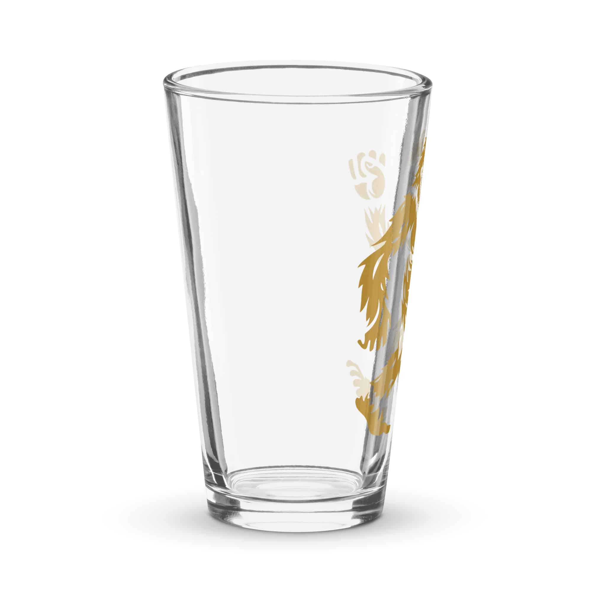 Gold Bigfoot by Chase Patrick Myers Pint Glass