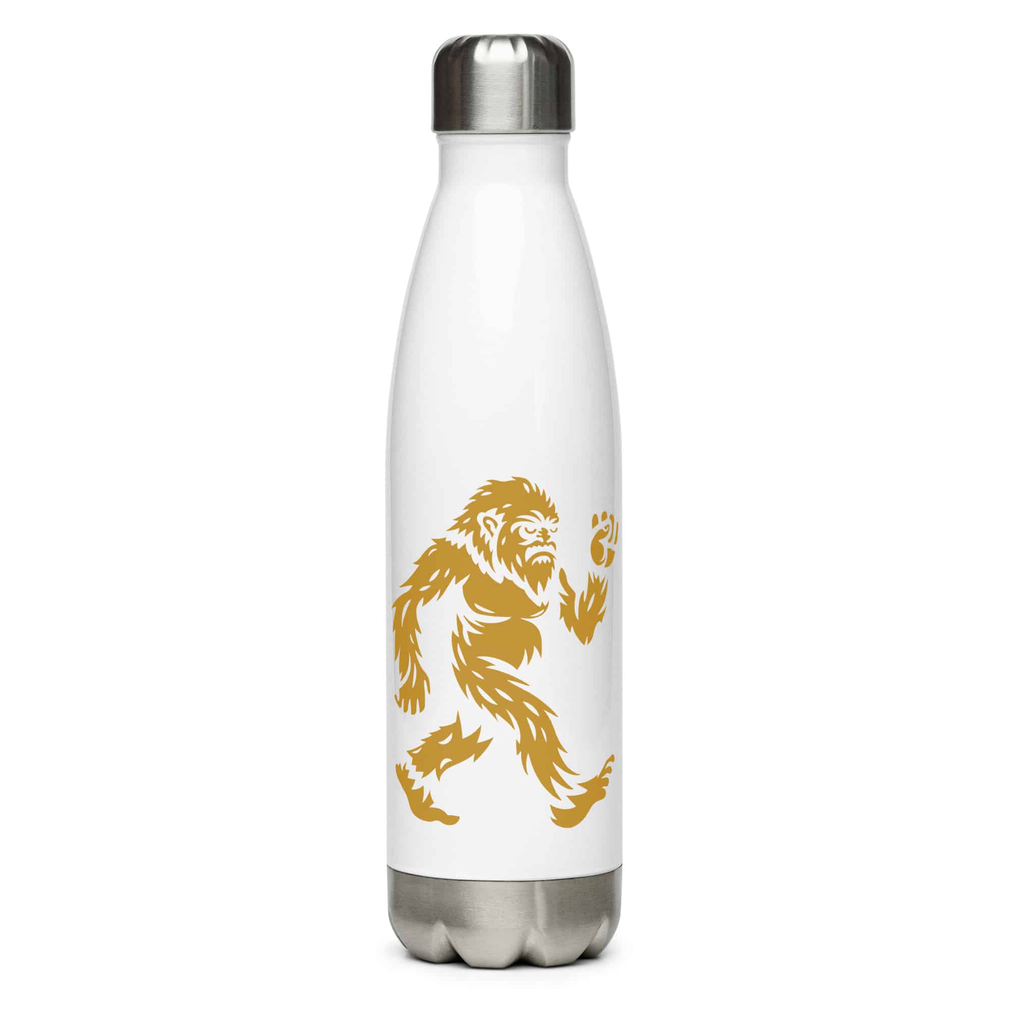 Gold Bigfoot by Chase Patrick Myers Water Bottle