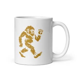 Chase Bigfoot Gold White Ceramic Coffee Mug - 11 oz - Main