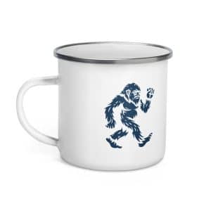 Chase Bigfoot Navy Enamel Camp Mug - 12 oz - Left