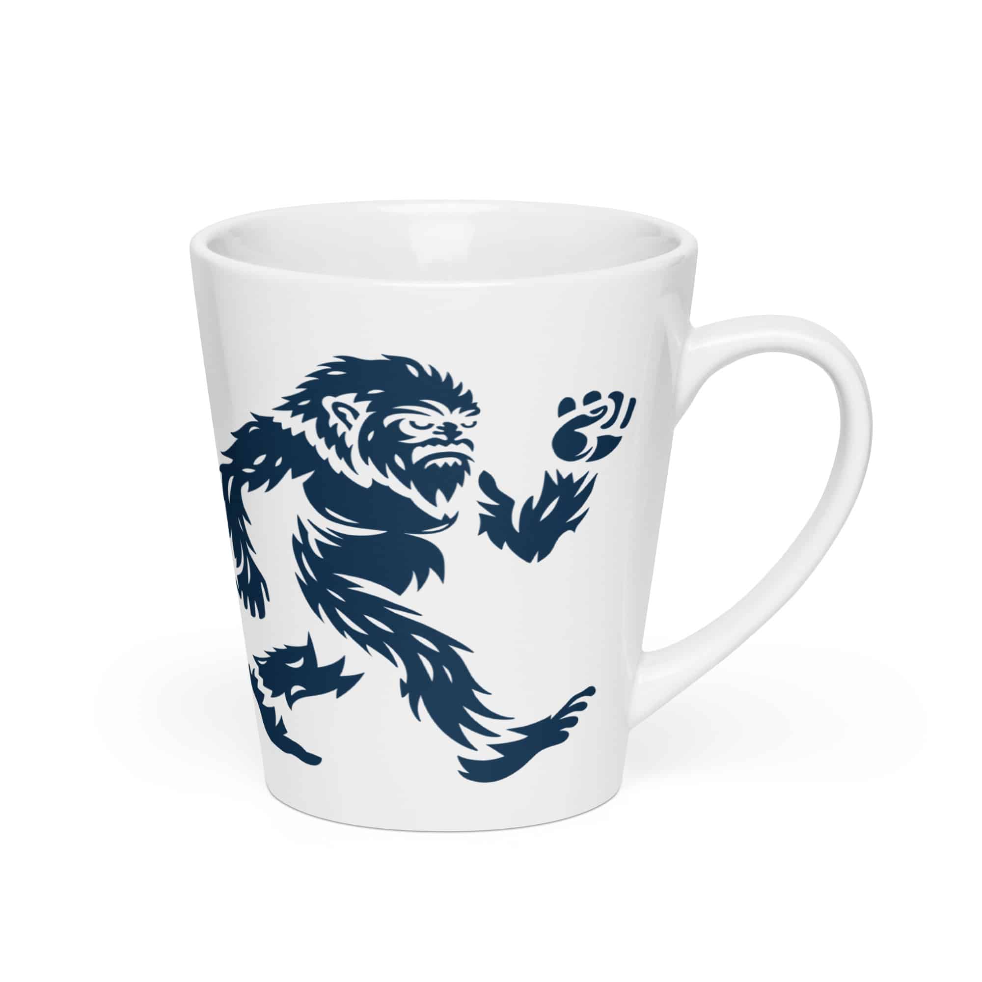 Navy Bigfoot by Chase Patrick Myers Latte Mug