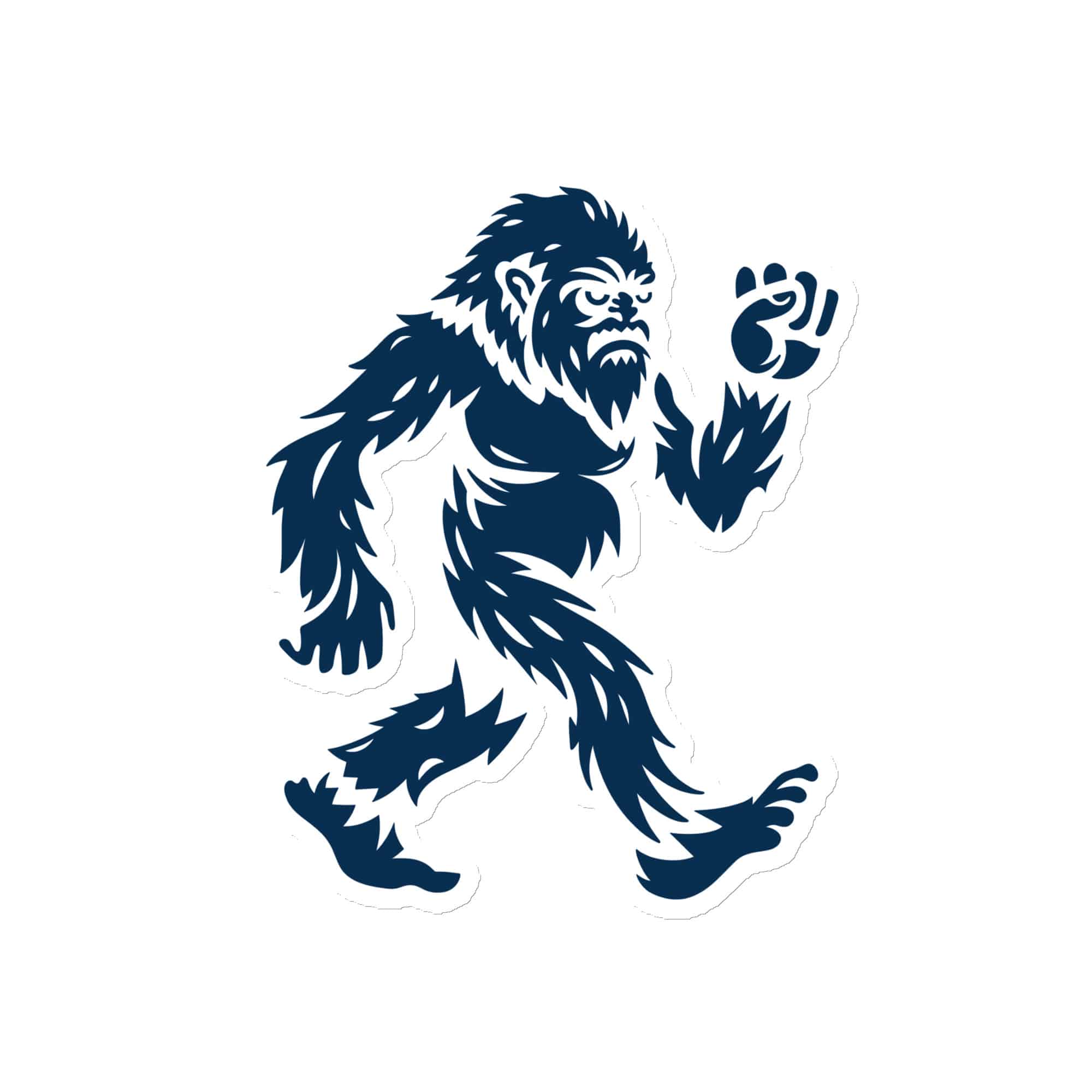 Navy Bigfoot by Chase Patrick Myers Die-Cut Magnet