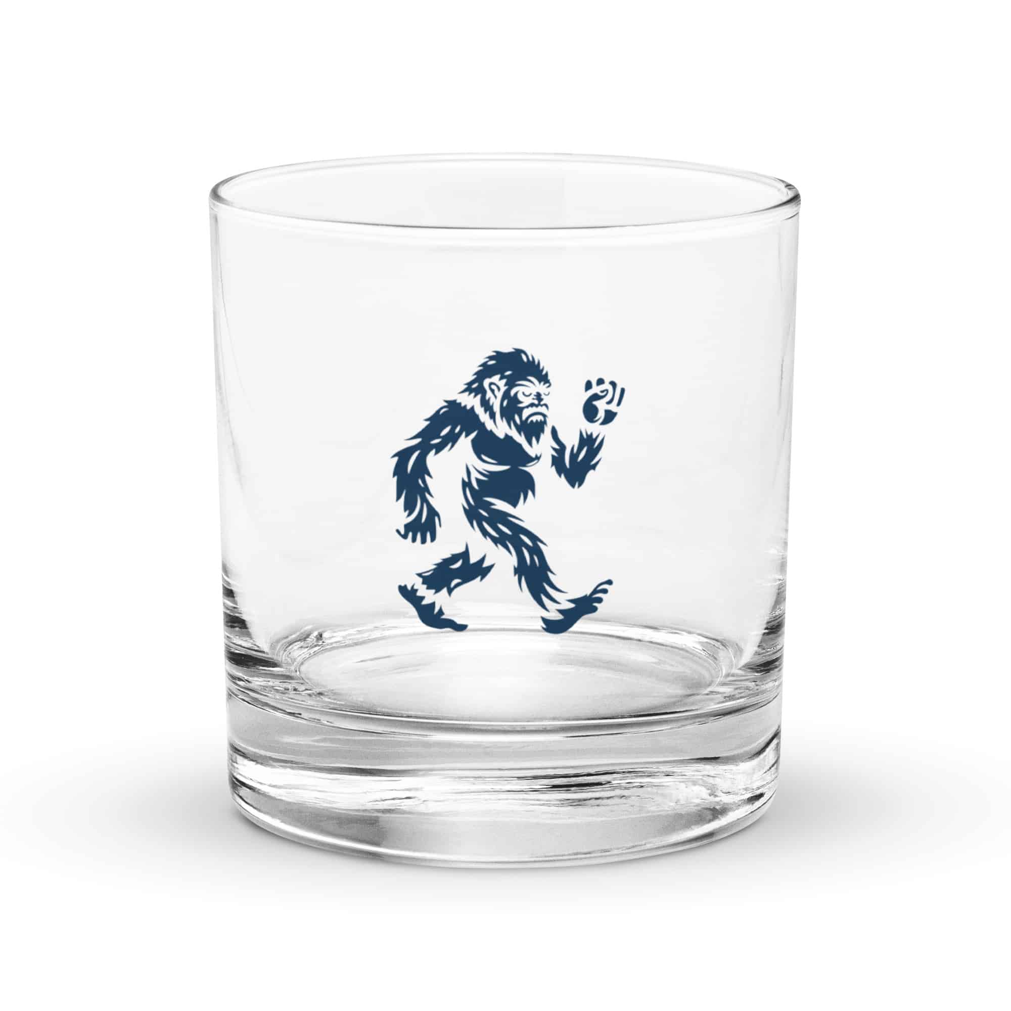 Navy Bigfoot by Chase Patrick Myers Rocks Glass