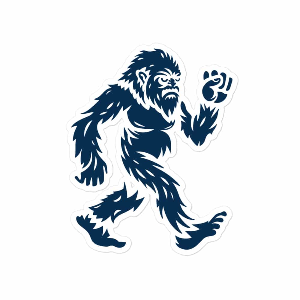 Navy Bigfoot by Chase Patrick Myers Vinyl Sticker