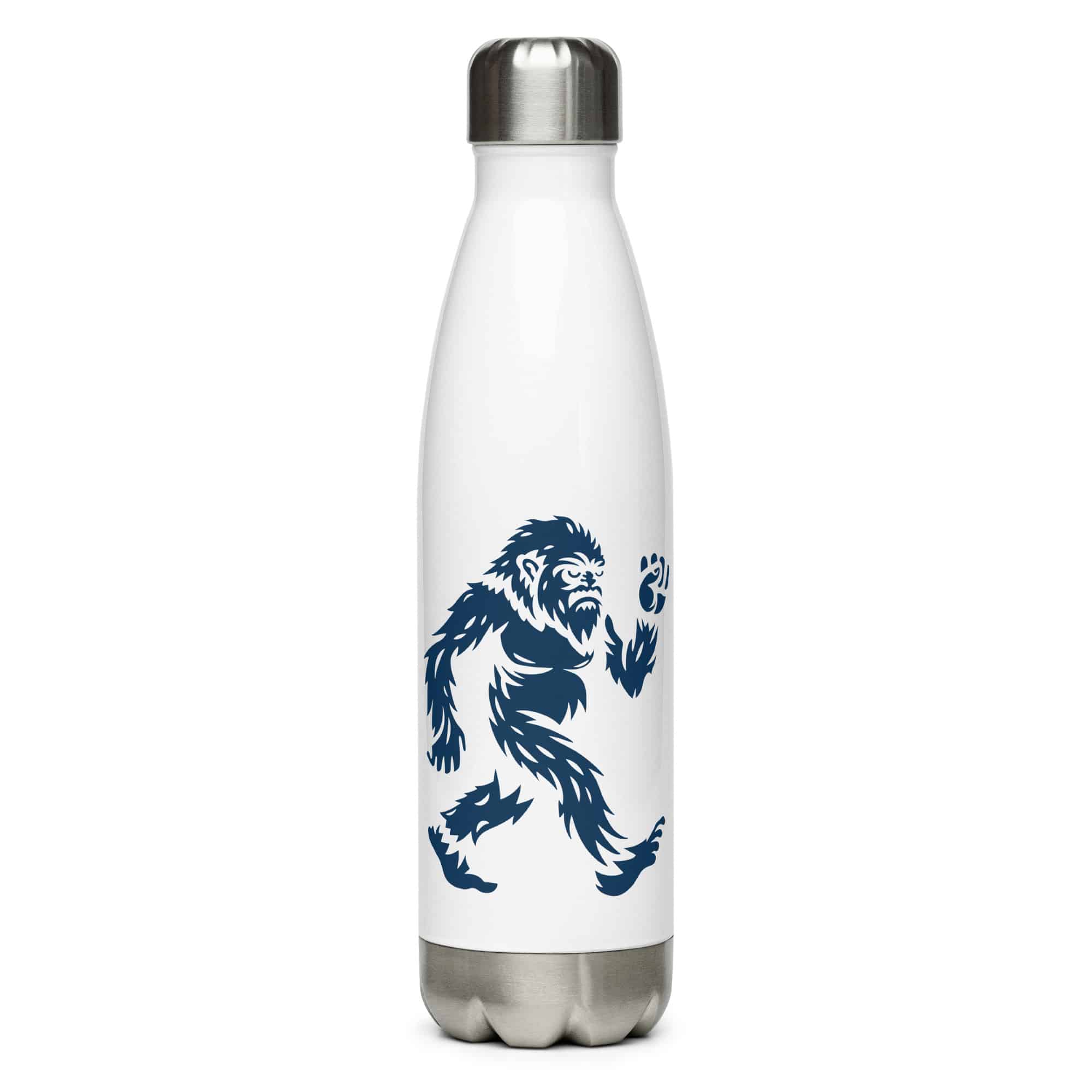 Navy Bigfoot by Chase Patrick Myers Water Bottle